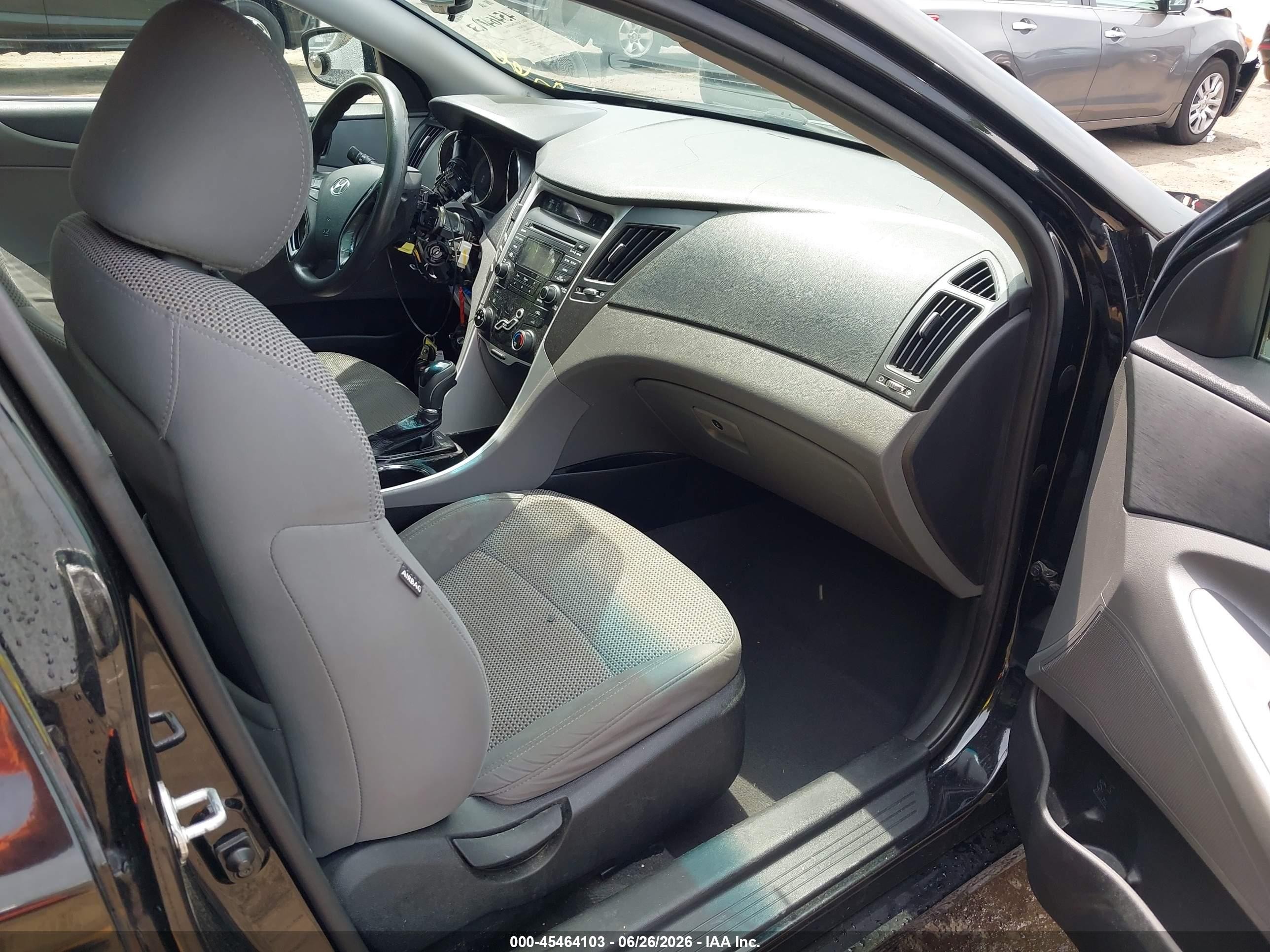 2012 Hyundai Sonata Gls Black vin: 5NPEB4AC5CH415340