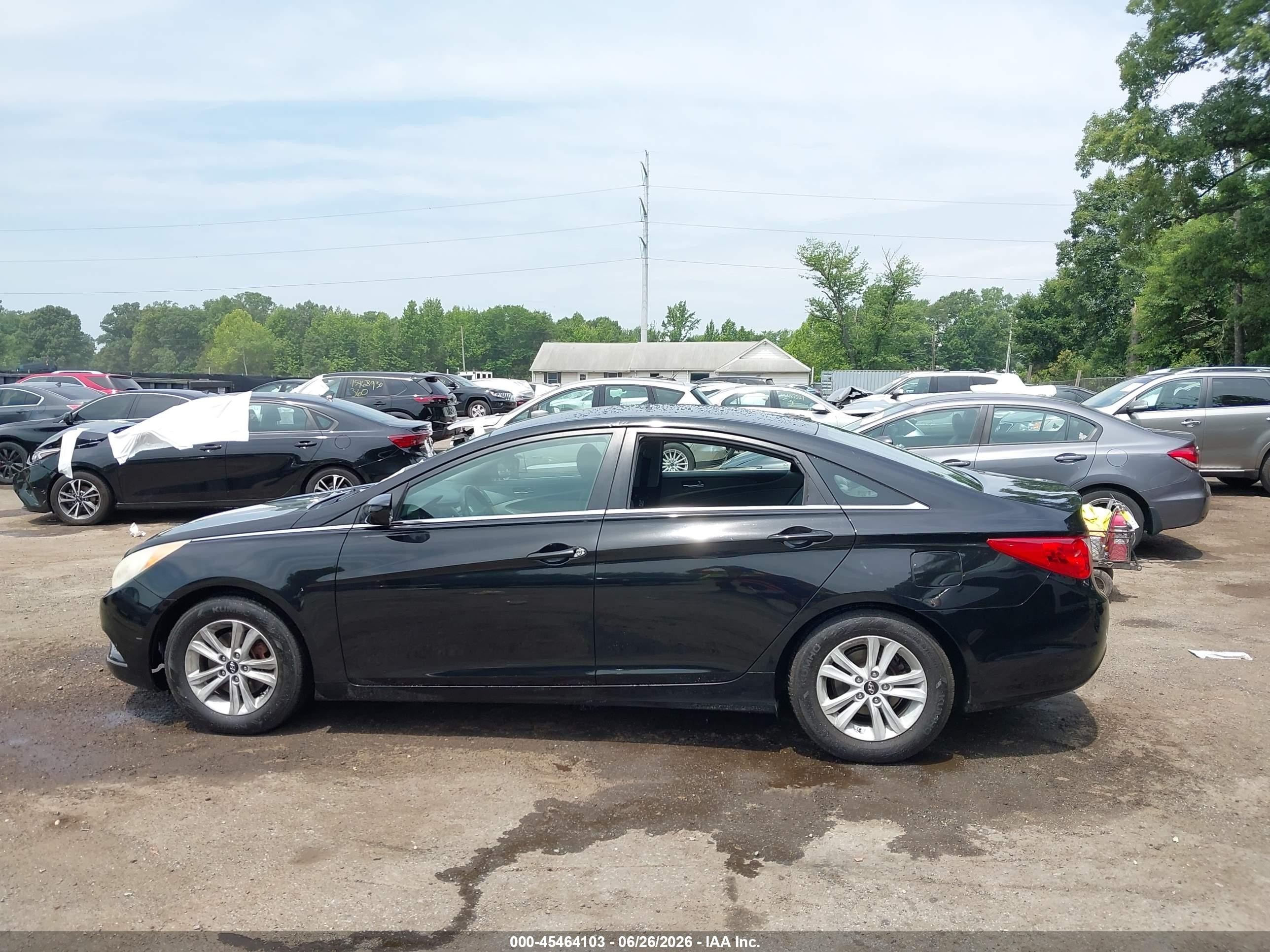 2012 Hyundai Sonata Gls Black vin: 5NPEB4AC5CH415340
