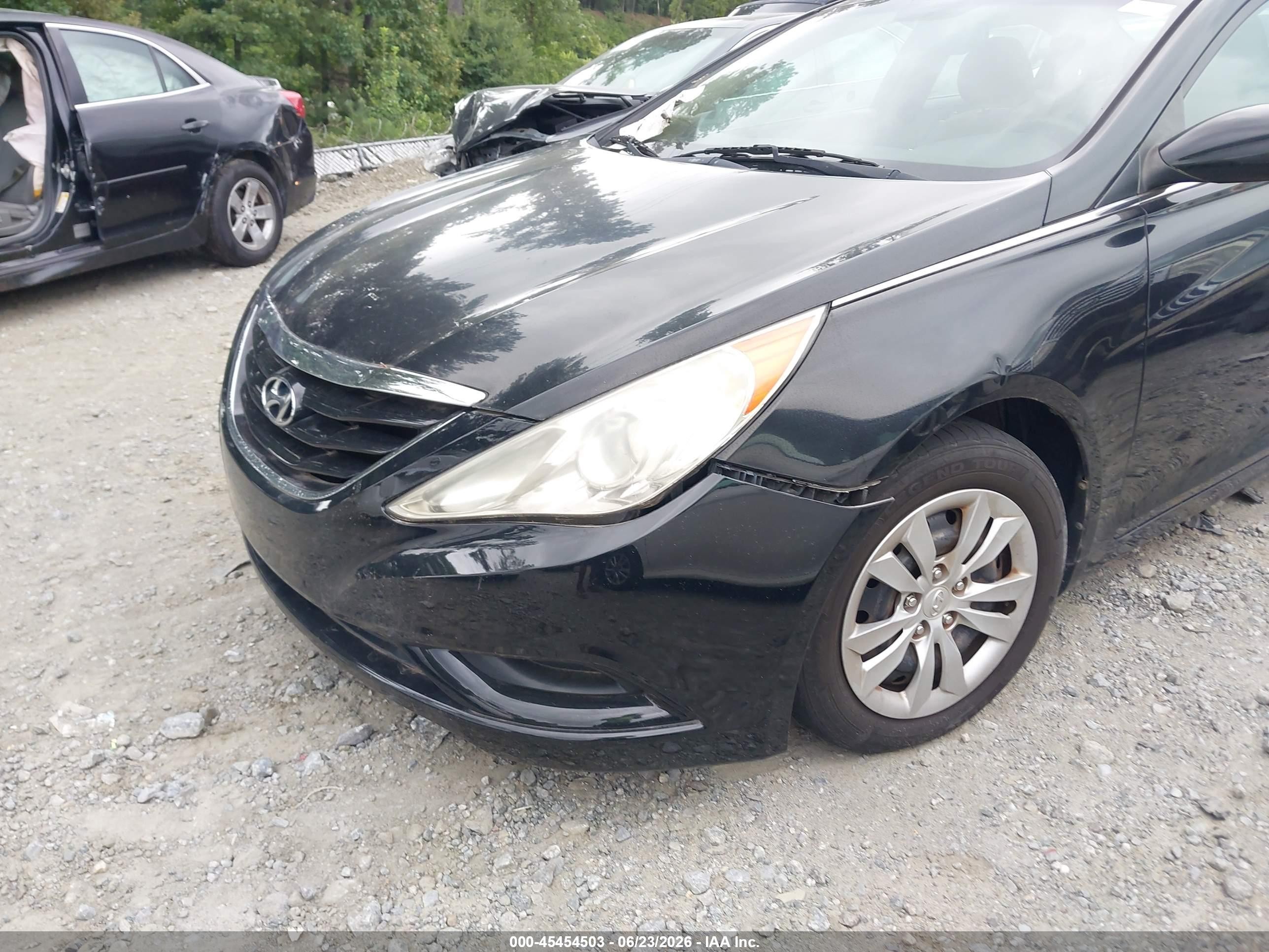 2012 Hyundai Sonata Gls Black vin: 5NPEB4AC5CH424166