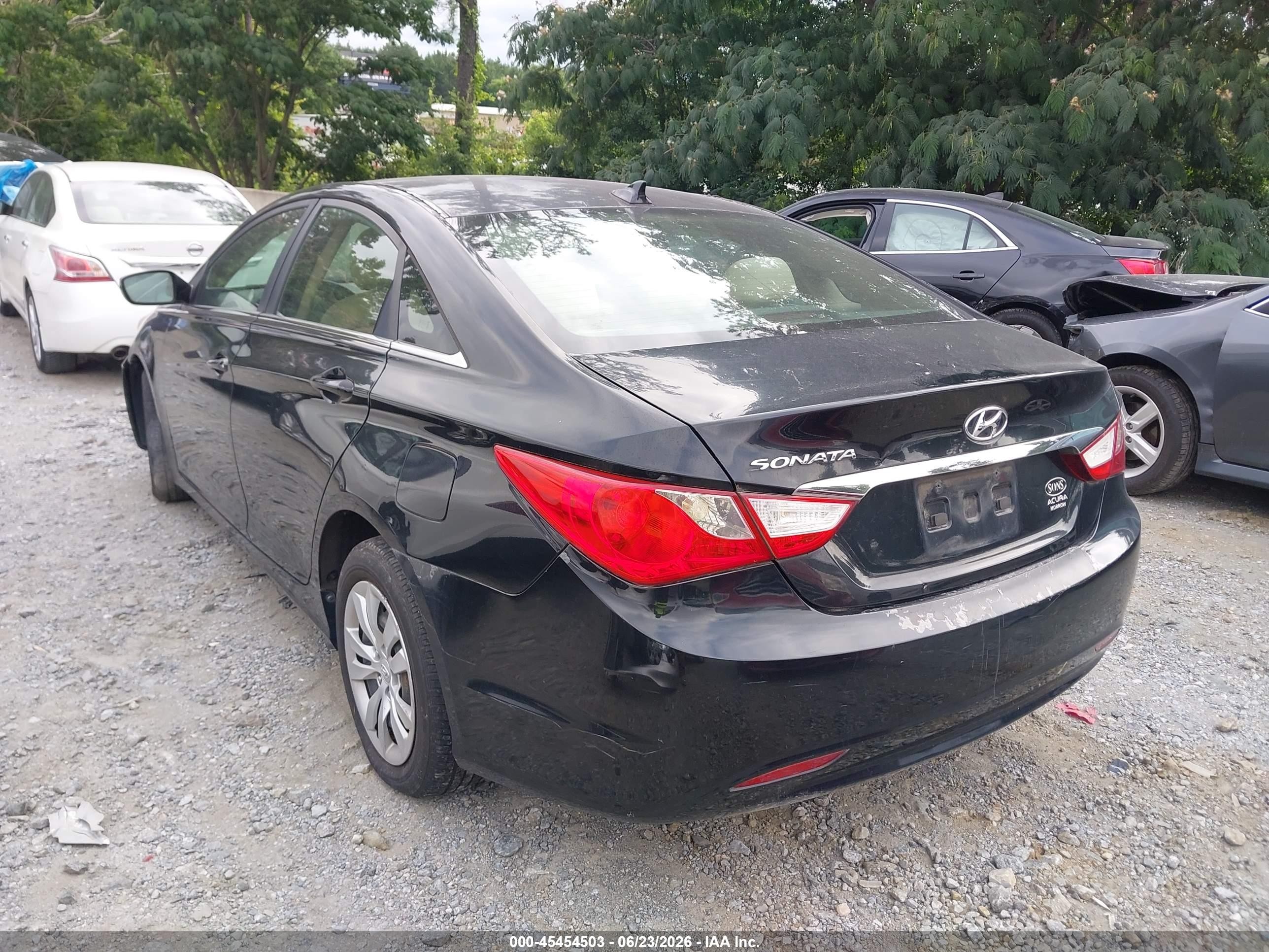 2012 Hyundai Sonata Gls Black vin: 5NPEB4AC5CH424166