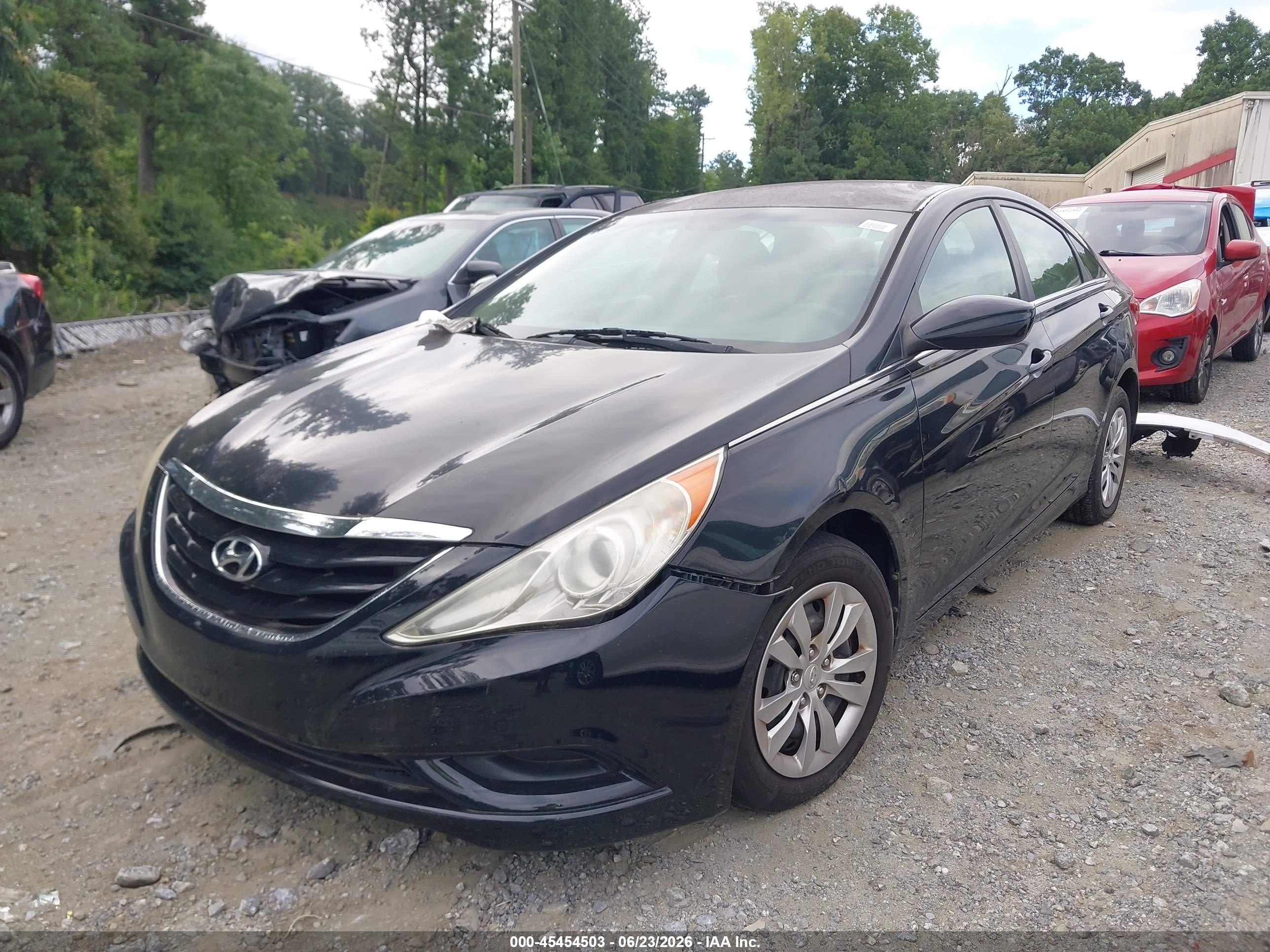 2012 Hyundai Sonata Gls Black vin: 5NPEB4AC5CH424166