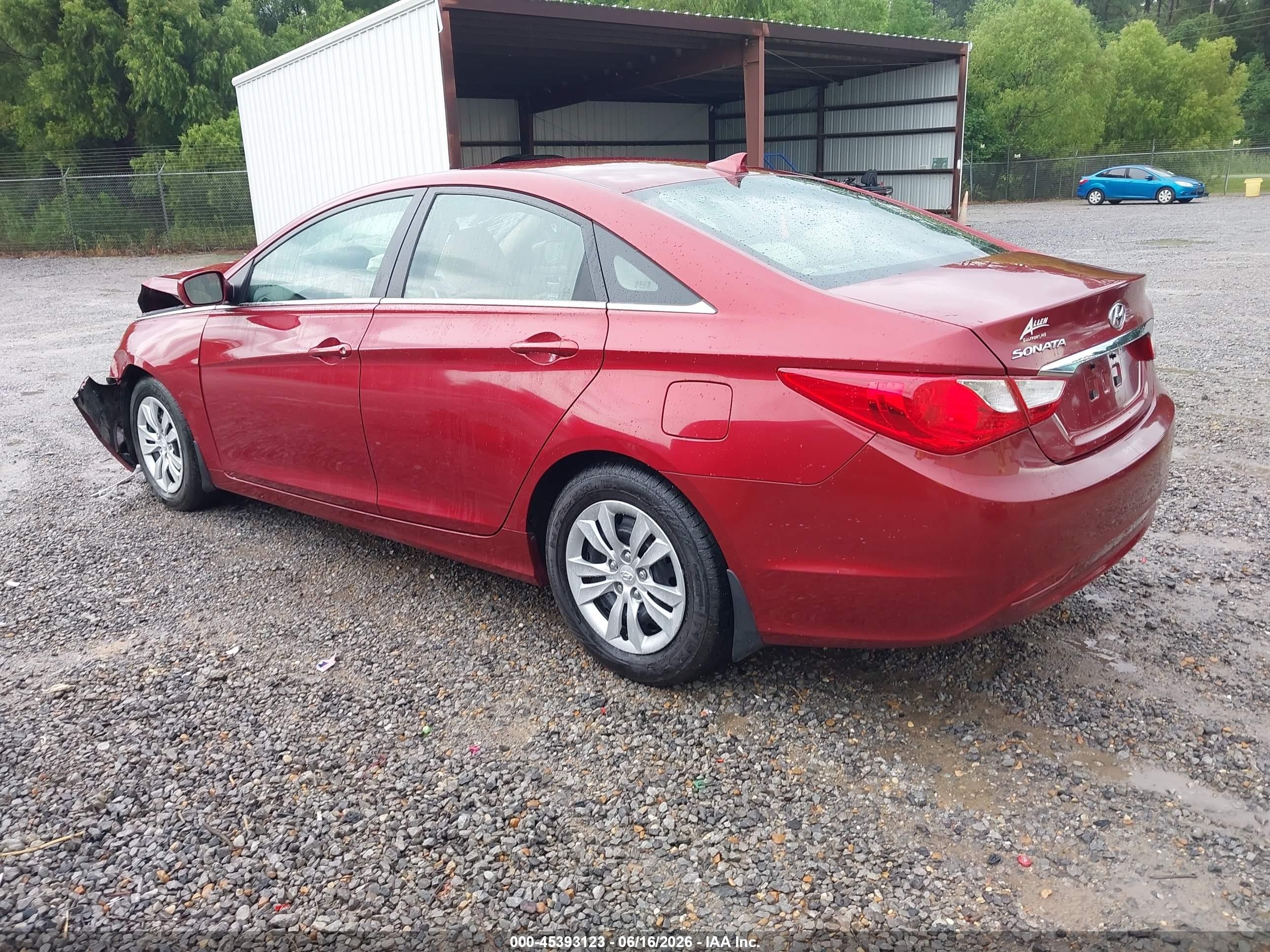 2012 Hyundai Sonata Gls Burgundy vin: 5NPEB4AC5CH430789