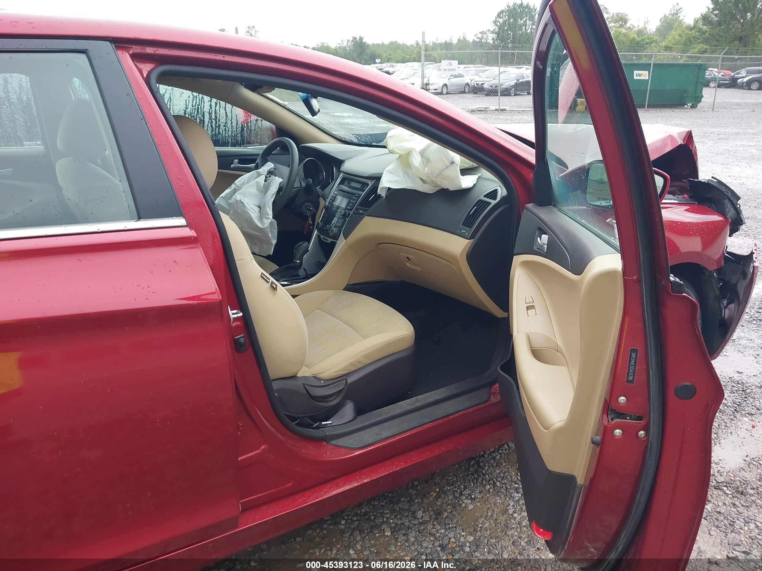 2012 Hyundai Sonata Gls Burgundy vin: 5NPEB4AC5CH430789