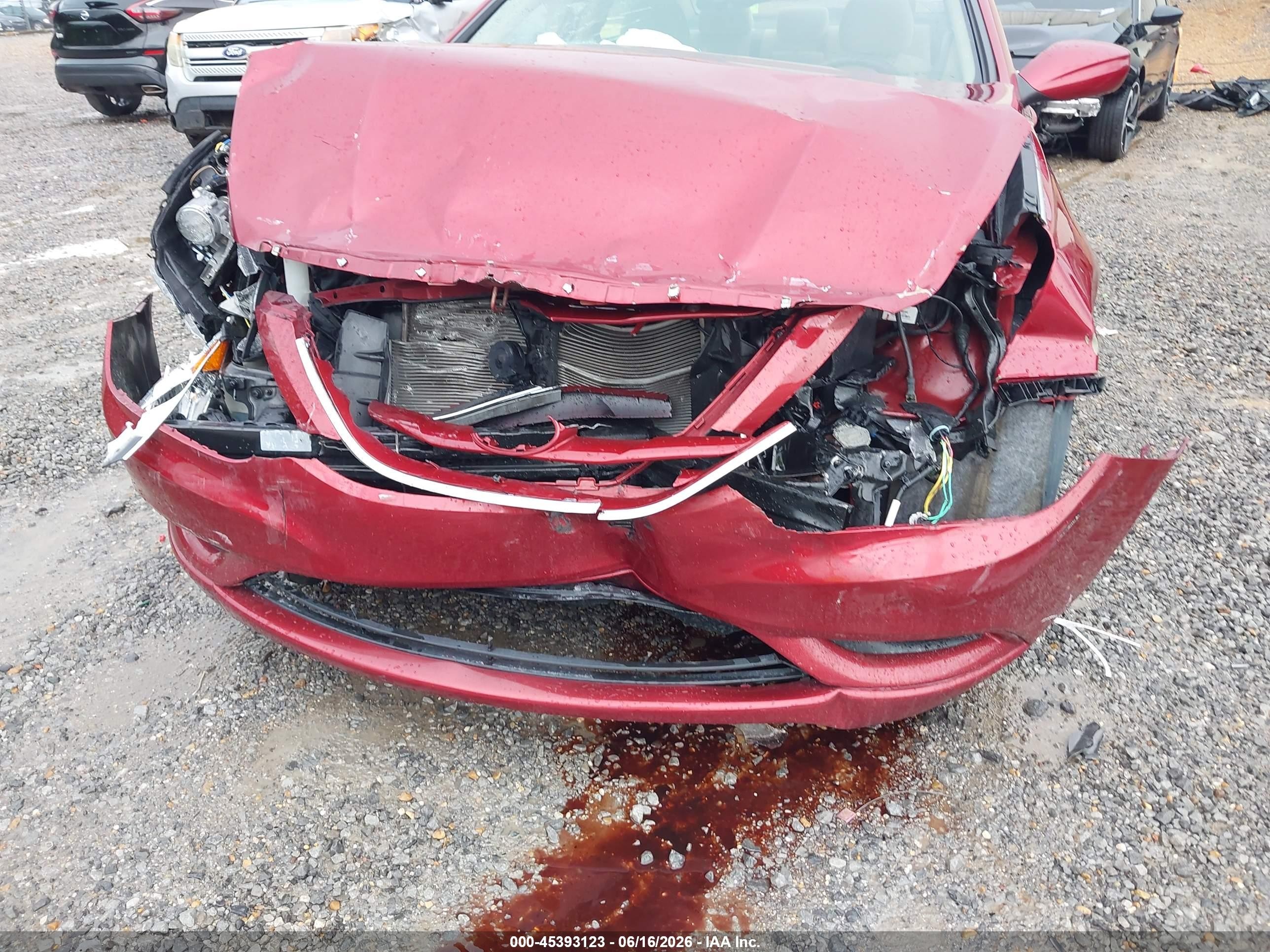 2012 Hyundai Sonata Gls Burgundy vin: 5NPEB4AC5CH430789