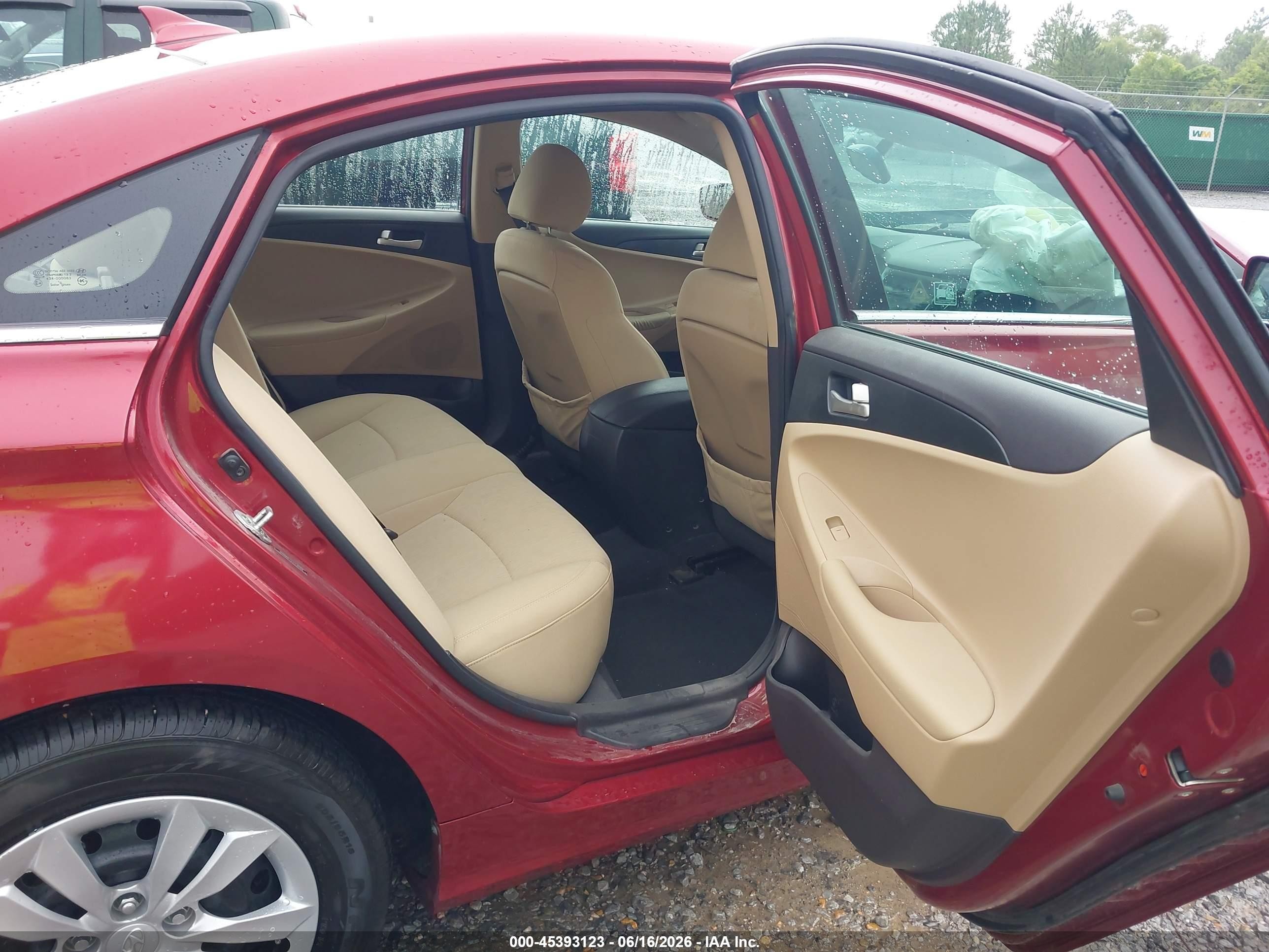 2012 Hyundai Sonata Gls Burgundy vin: 5NPEB4AC5CH430789