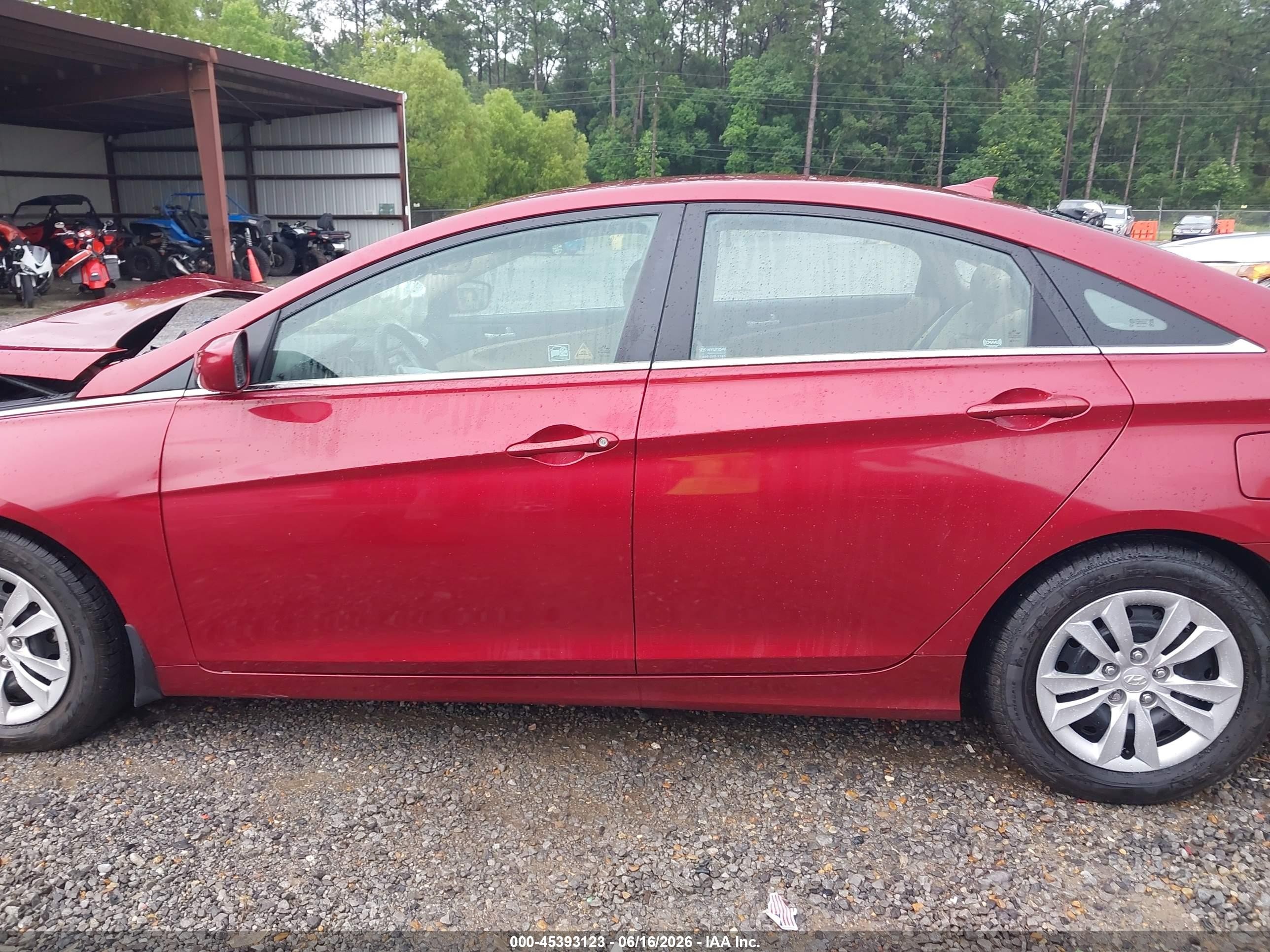 2012 Hyundai Sonata Gls Burgundy vin: 5NPEB4AC5CH430789