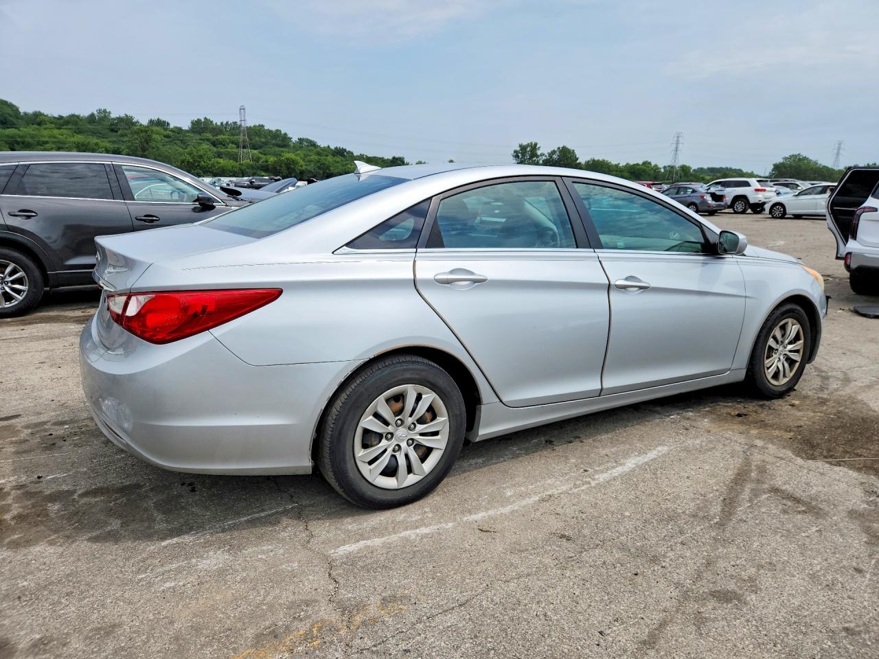 2012 Hyundai Sonata Gls Silver vin: 5NPEB4AC5CH435197