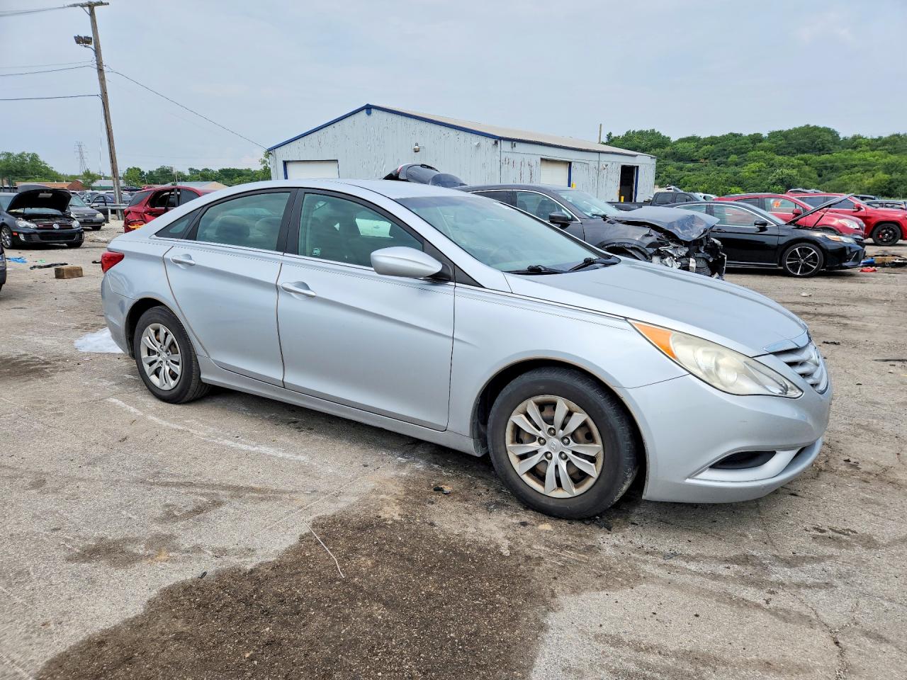2012 Hyundai Sonata Gls Silver vin: 5NPEB4AC5CH435197