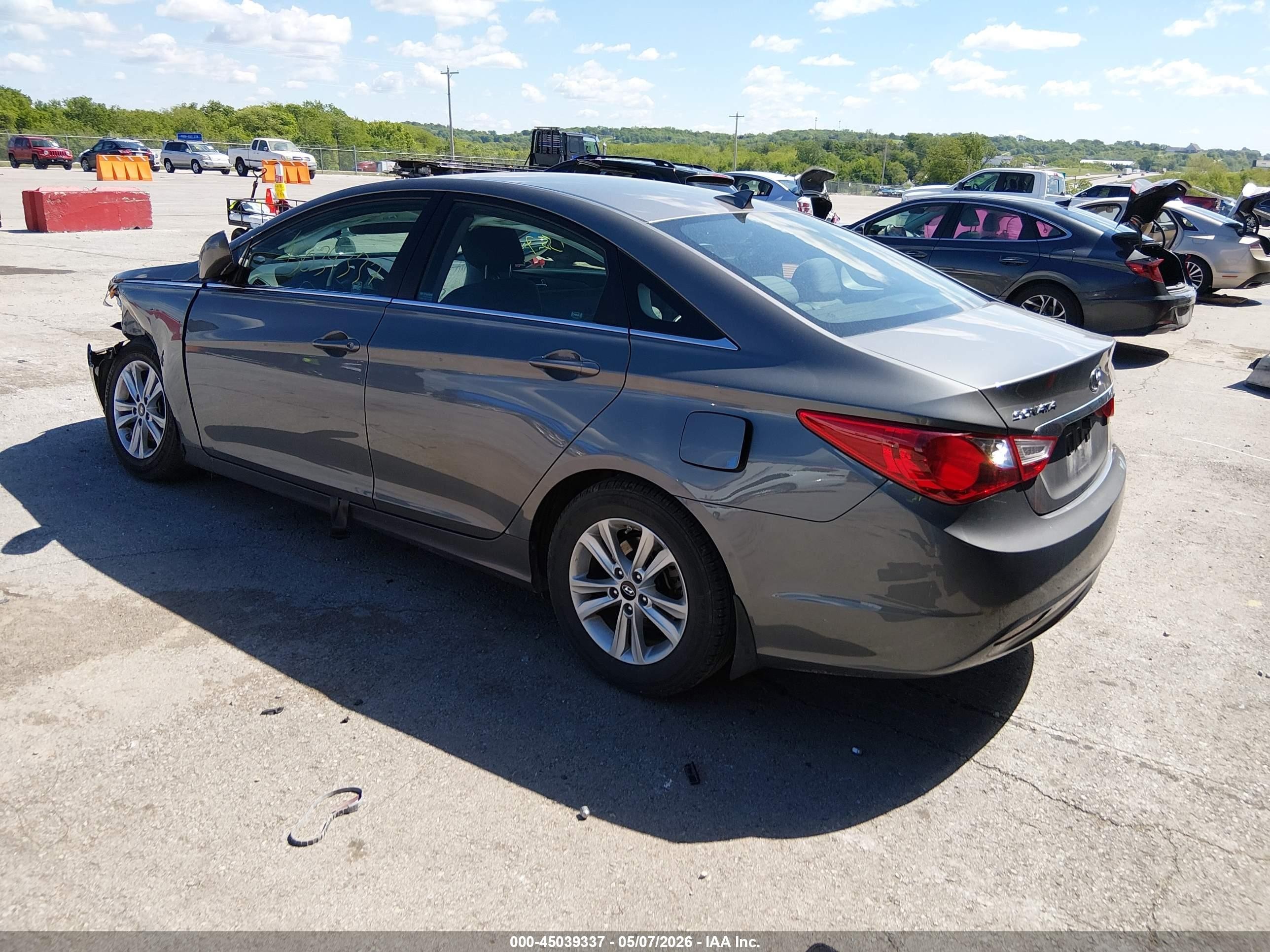 2012 Hyundai Sonata Gls Gray vin: 5NPEB4AC5CH448256