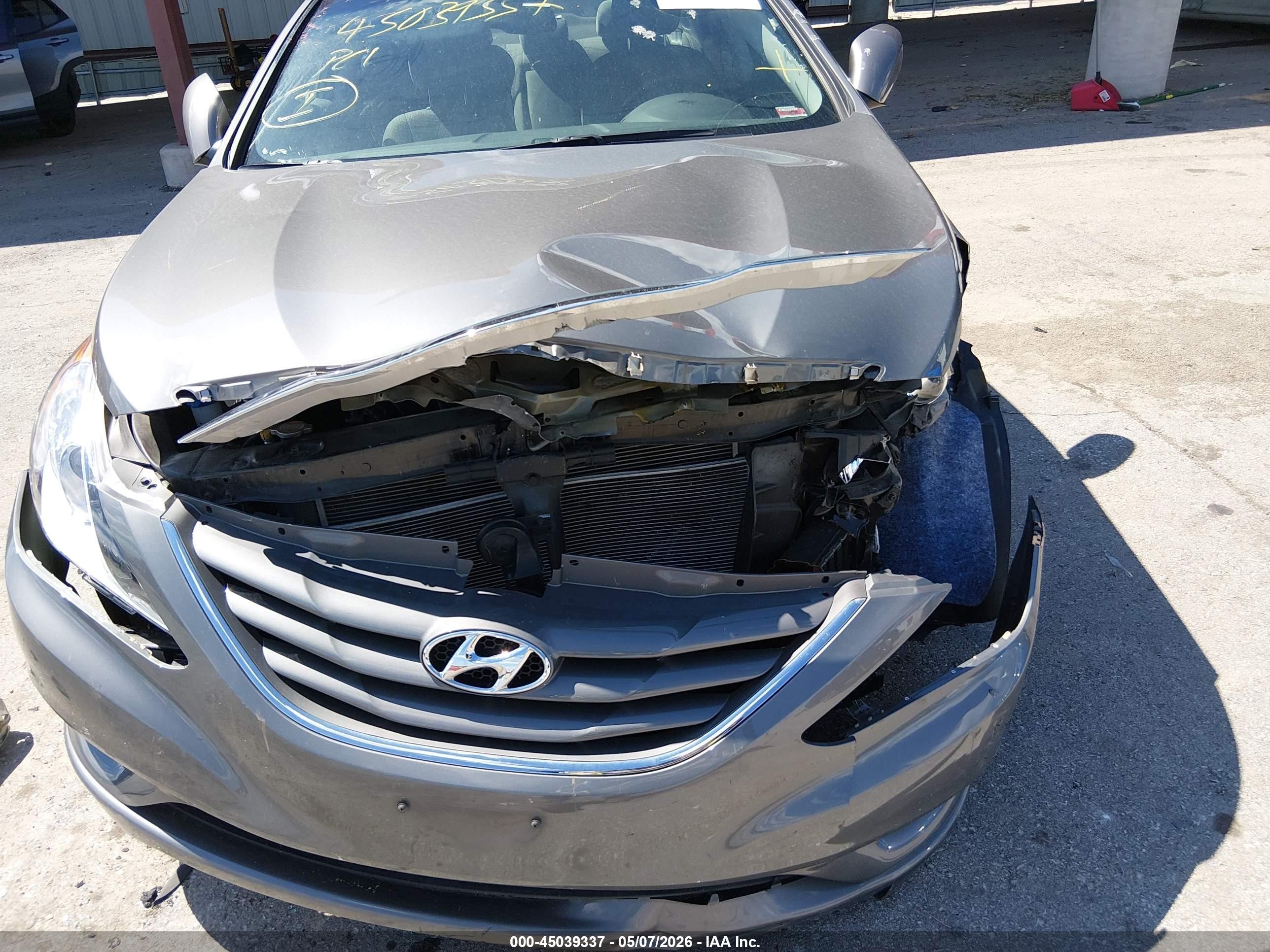 2012 Hyundai Sonata Gls Gray vin: 5NPEB4AC5CH448256