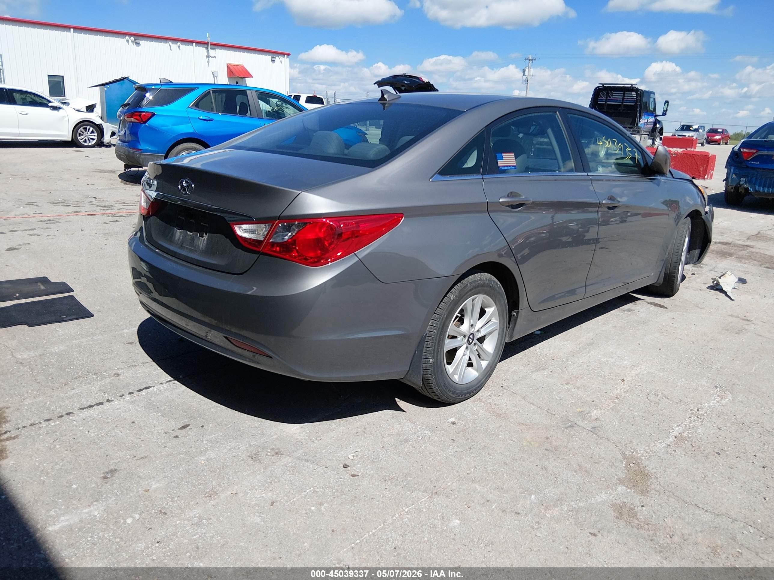 2012 Hyundai Sonata Gls Gray vin: 5NPEB4AC5CH448256
