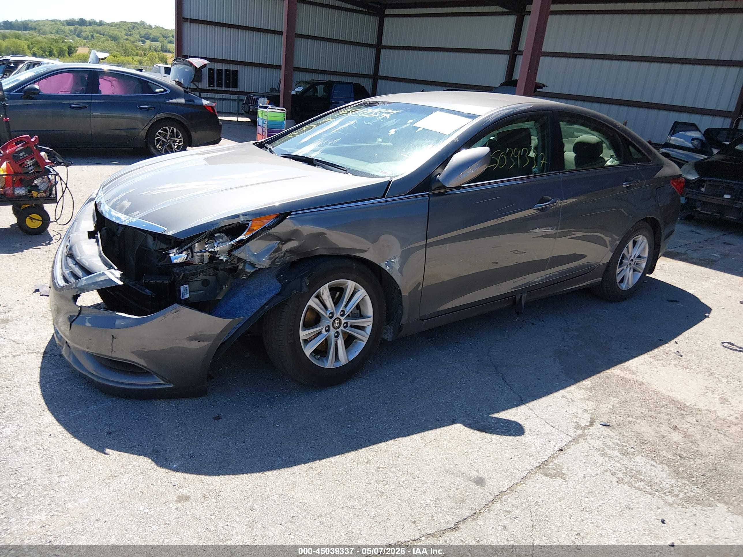 2012 Hyundai Sonata Gls Gray vin: 5NPEB4AC5CH448256
