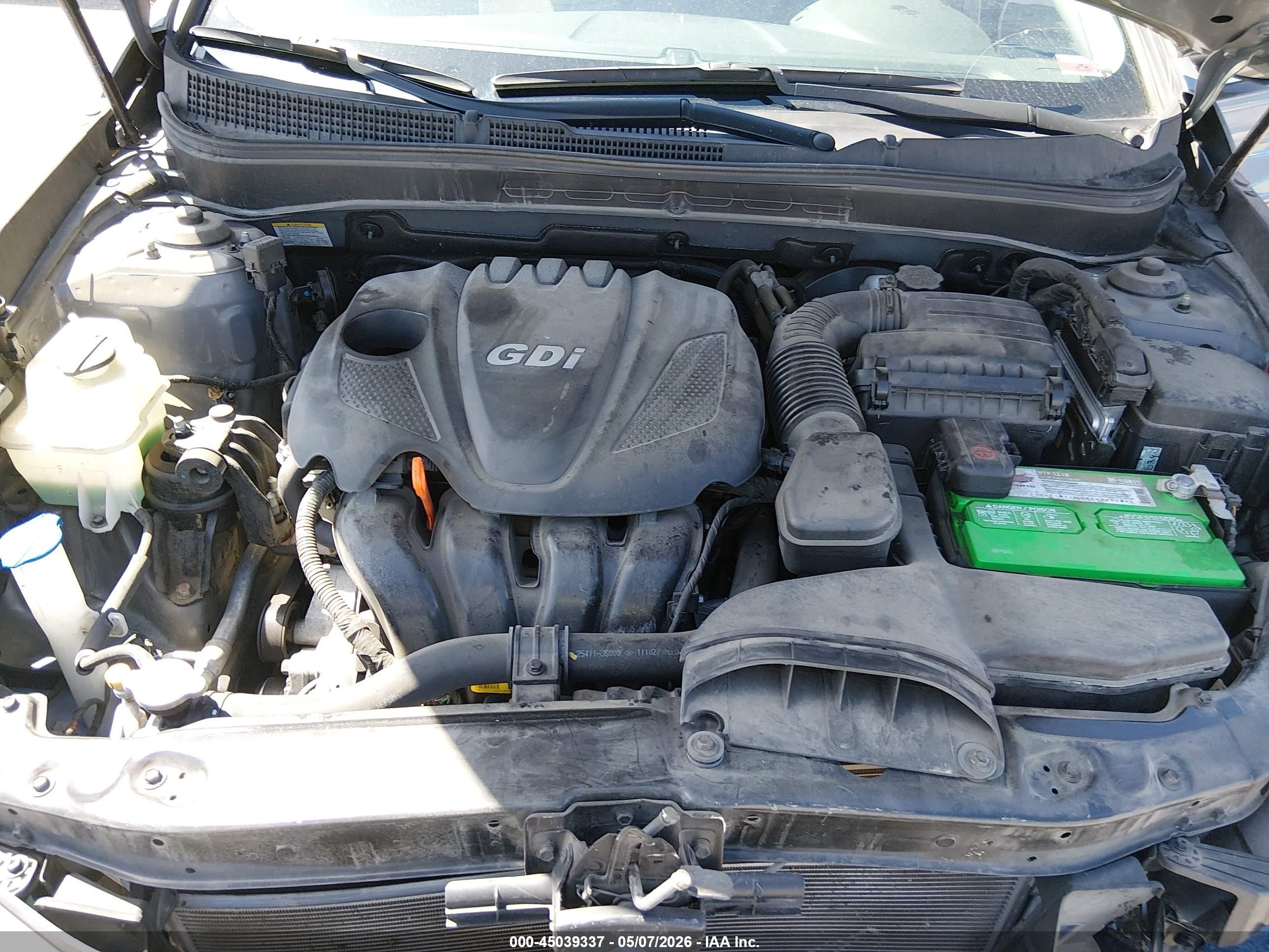 2012 Hyundai Sonata Gls Gray vin: 5NPEB4AC5CH448256