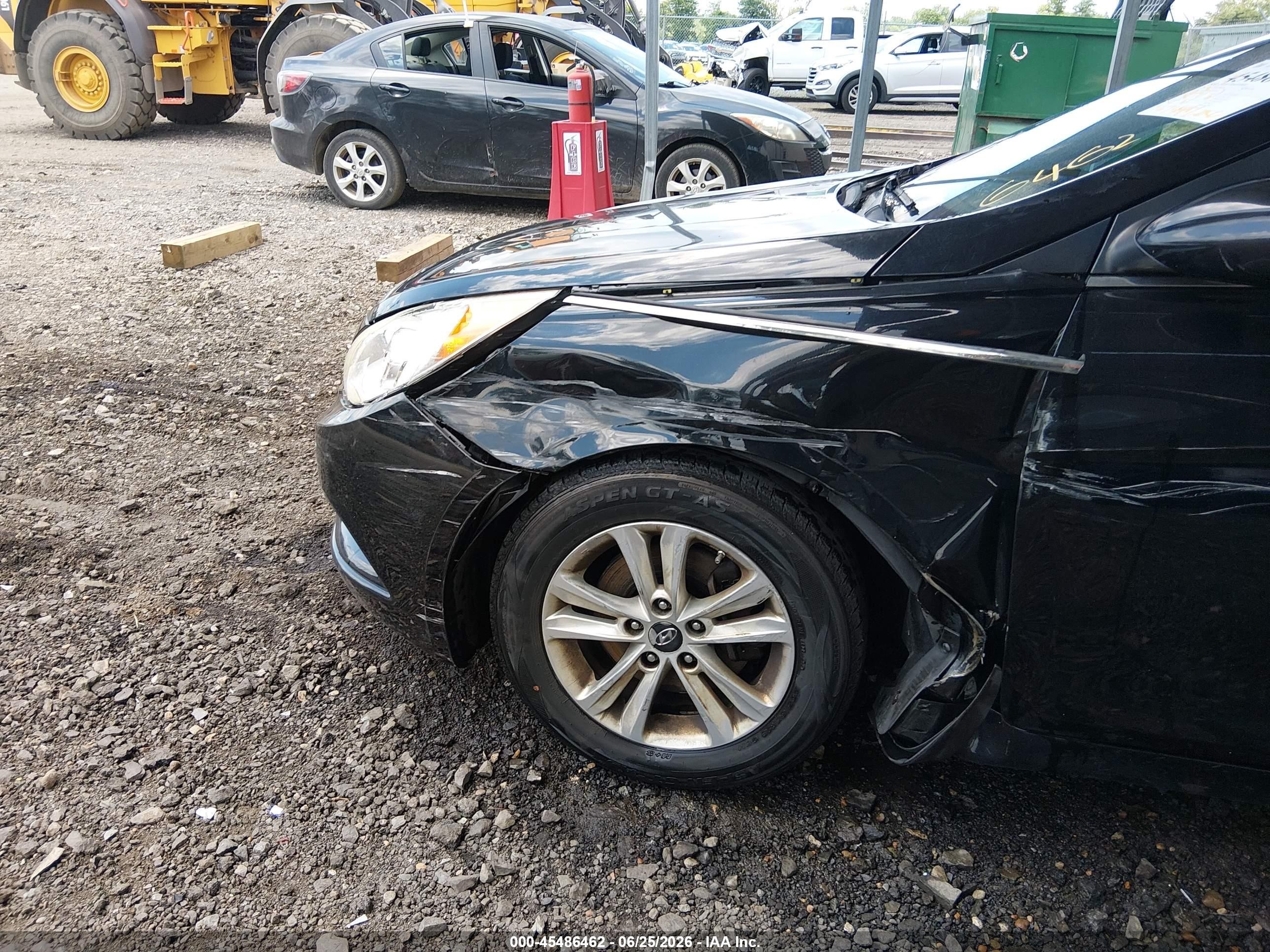 2012 Hyundai Sonata Gls Black vin: 5NPEB4AC5CH454641