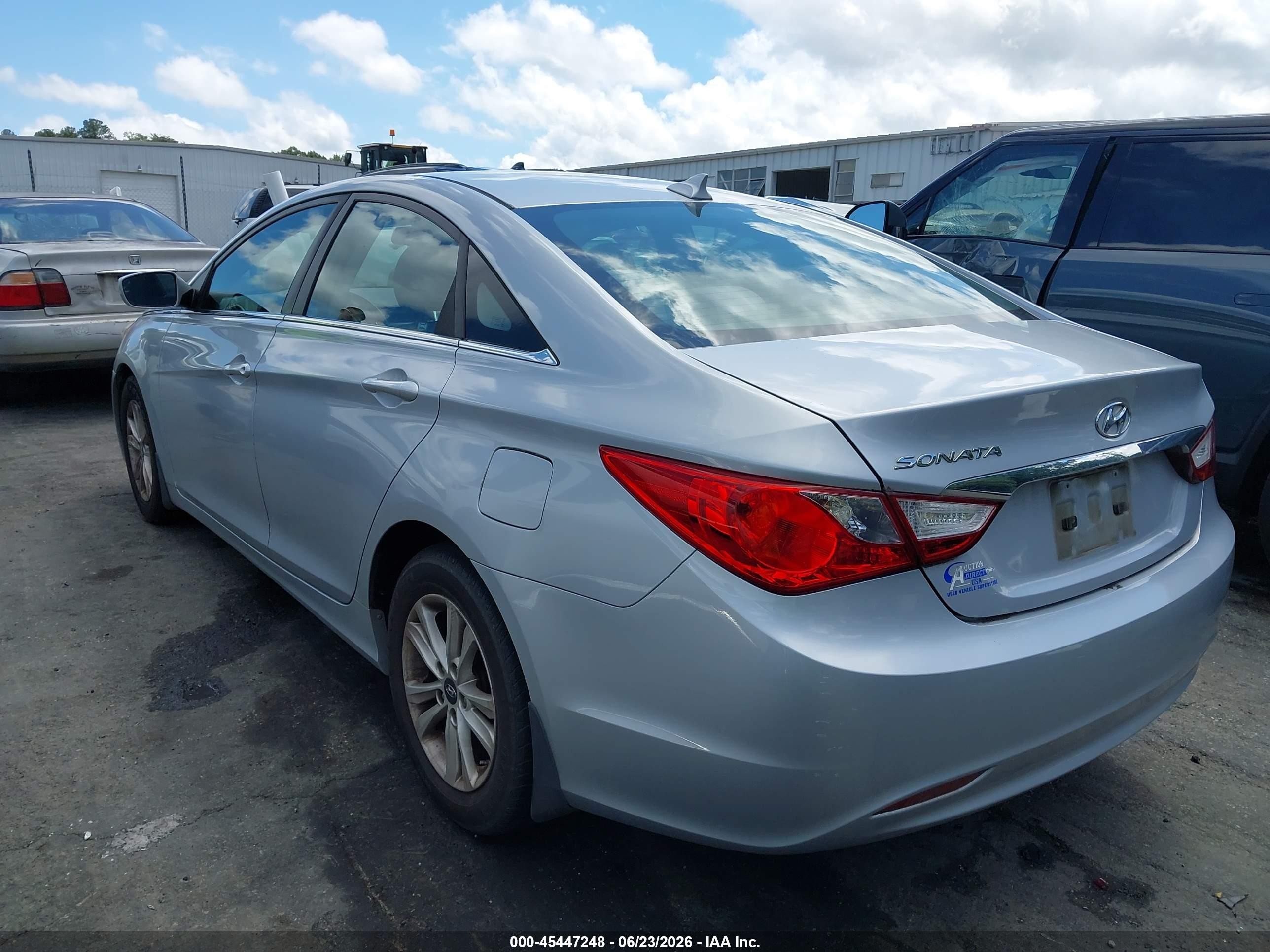2012 Hyundai Sonata Gls Silver vin: 5NPEB4AC5CH455725