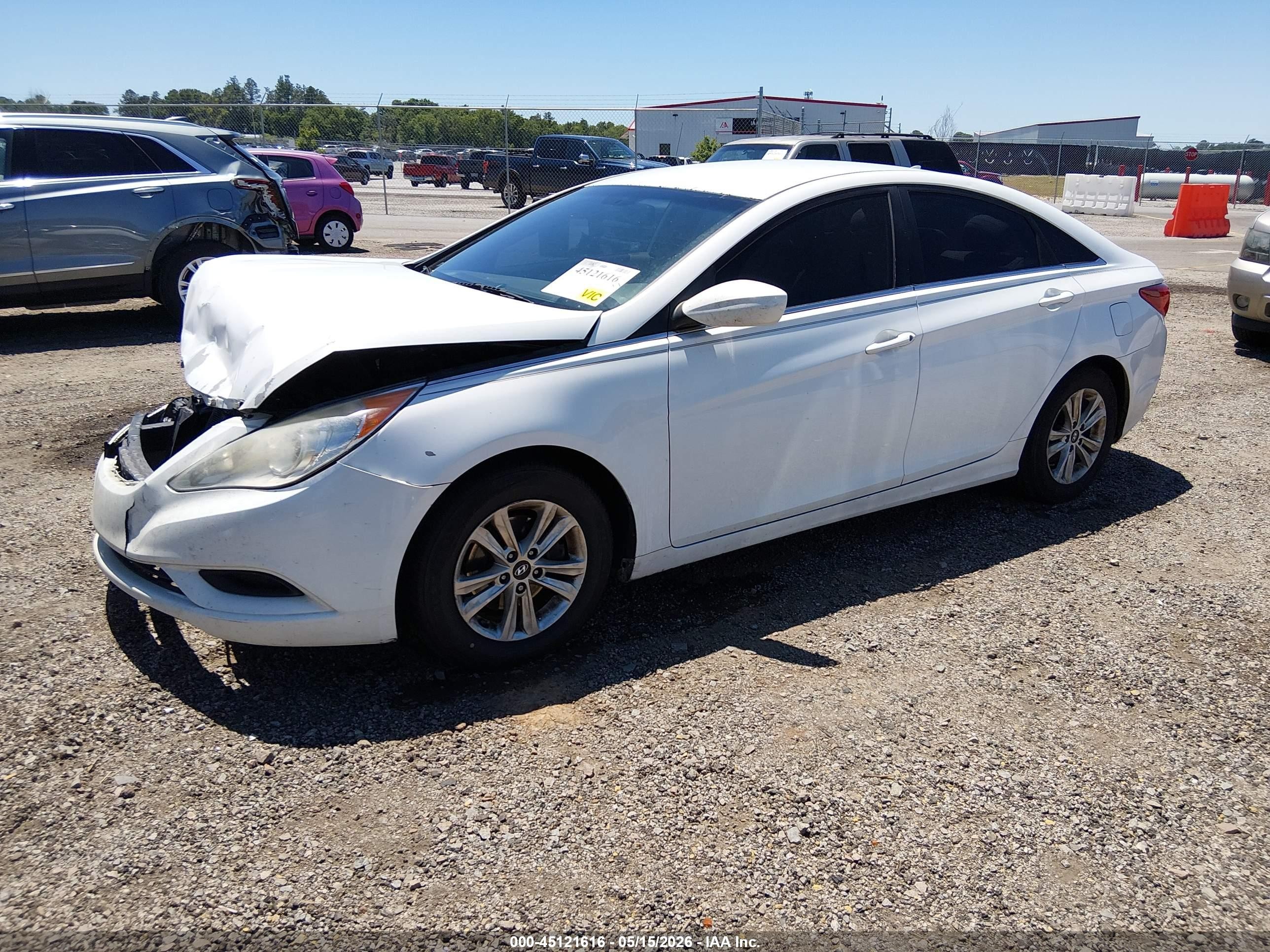 2012 Hyundai Sonata Gls White vin: 5NPEB4AC5CH470659