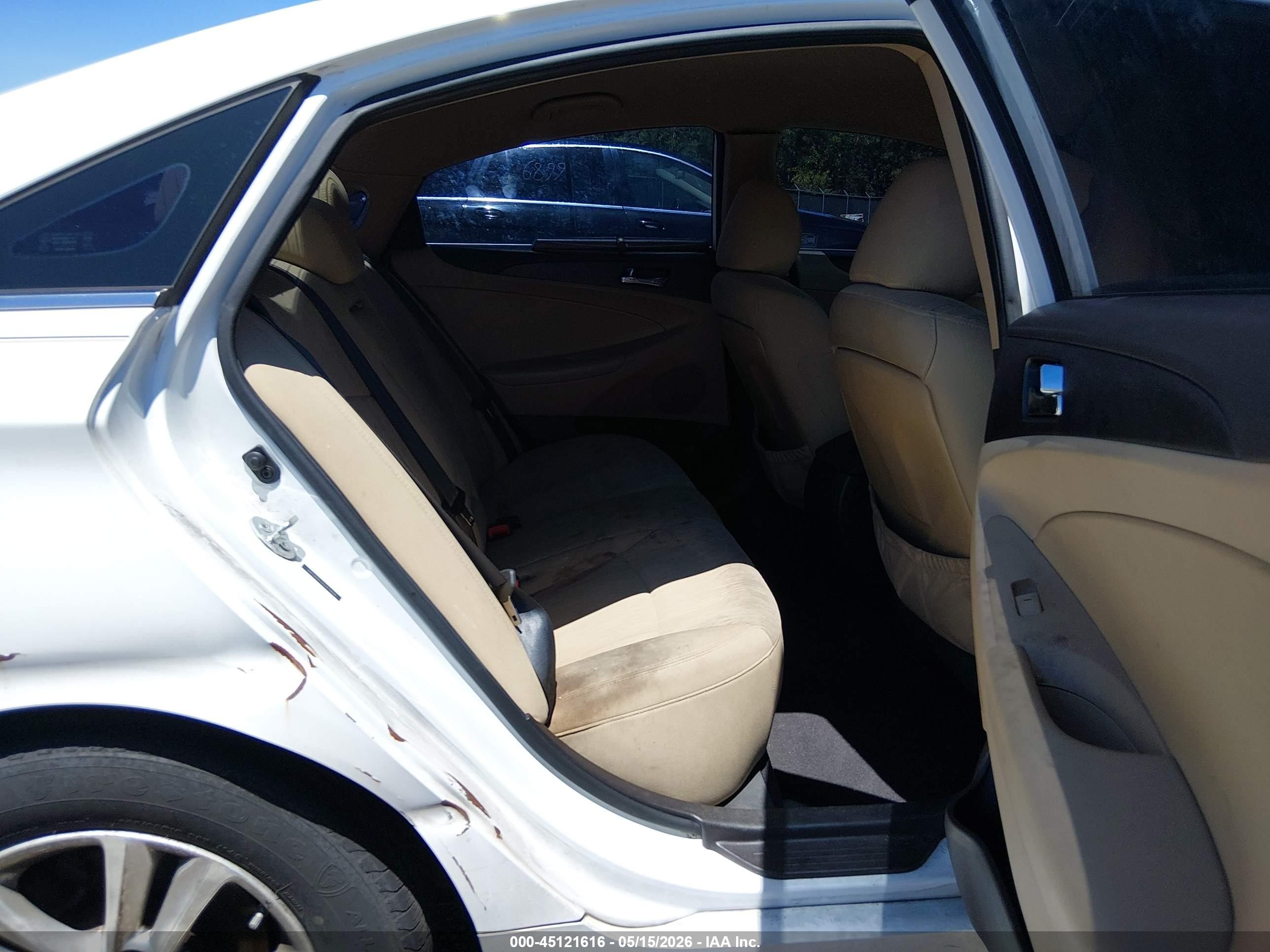 2012 Hyundai Sonata Gls White vin: 5NPEB4AC5CH470659