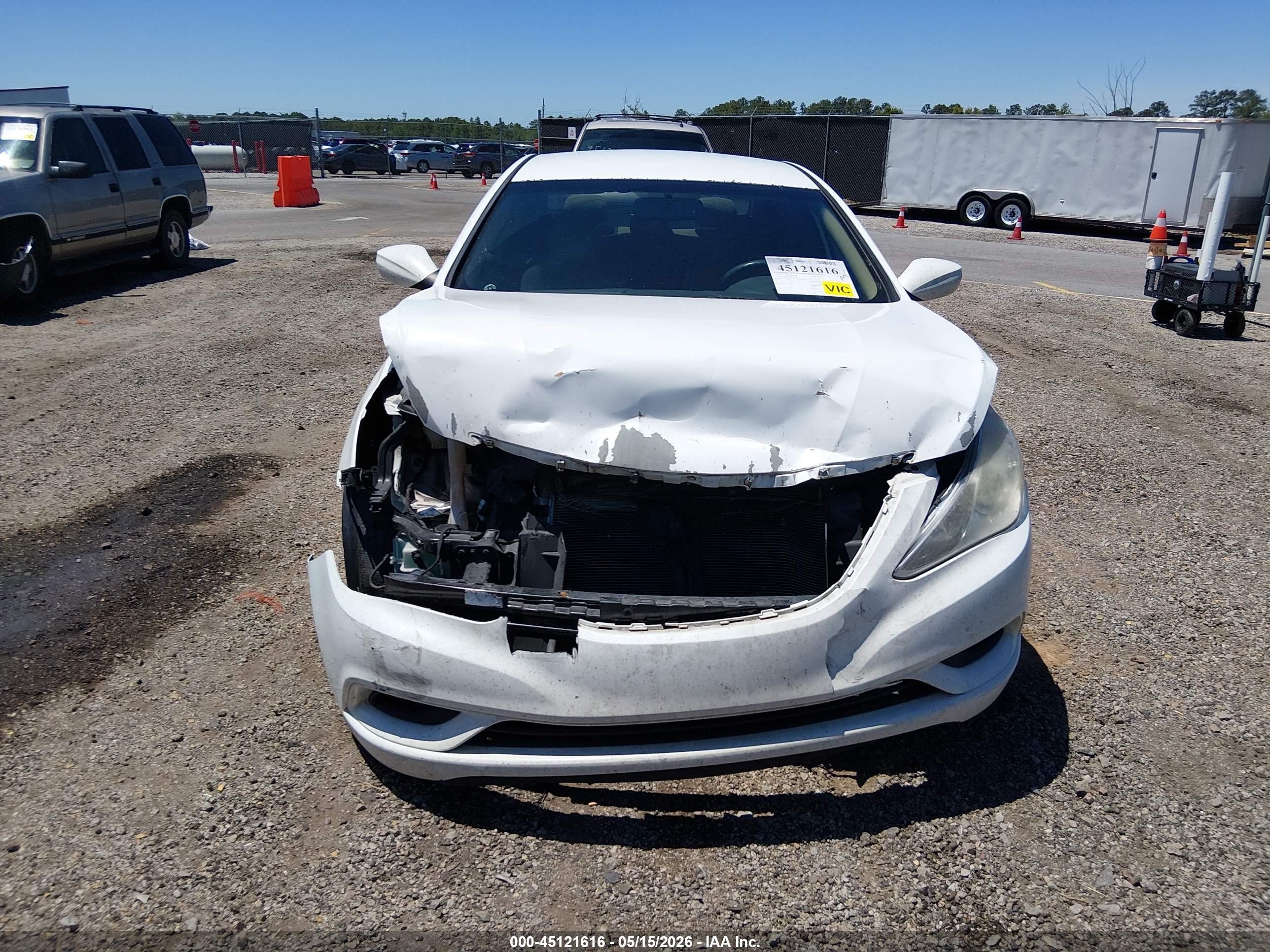 2012 Hyundai Sonata Gls White vin: 5NPEB4AC5CH470659