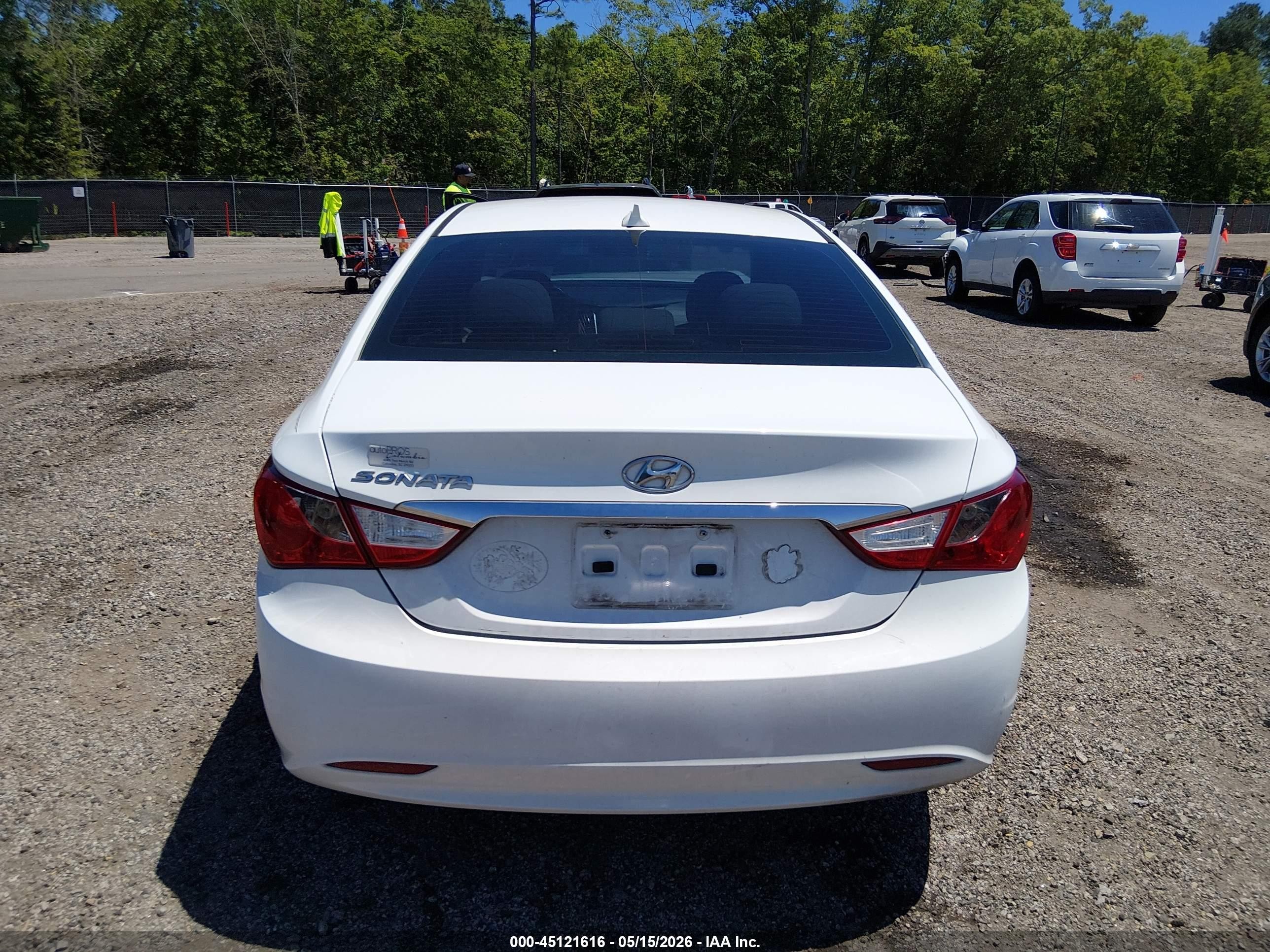 2012 Hyundai Sonata Gls White vin: 5NPEB4AC5CH470659
