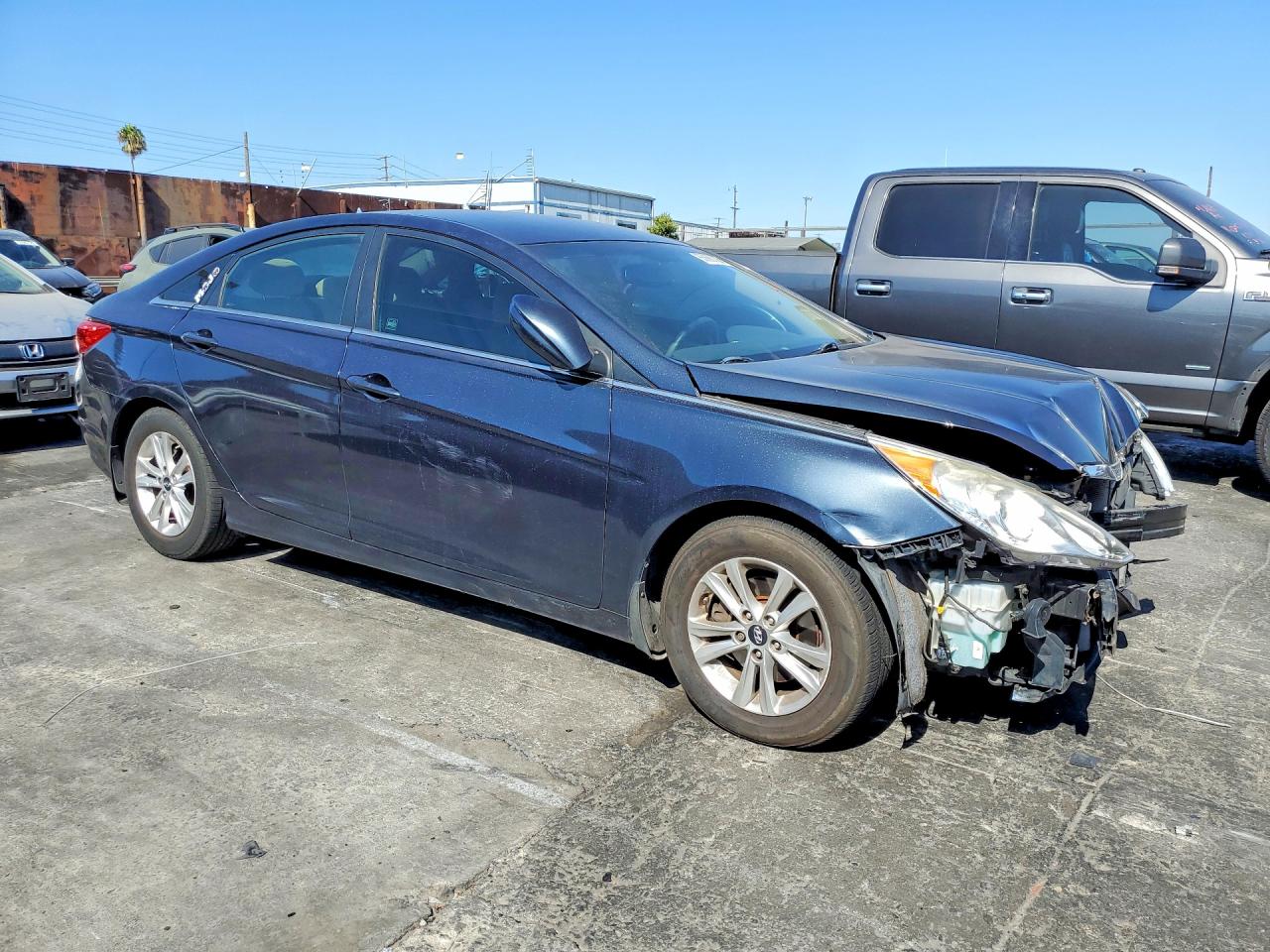 2012 Hyundai Sonata Gls Blue vin: 5NPEB4AC5CH478096