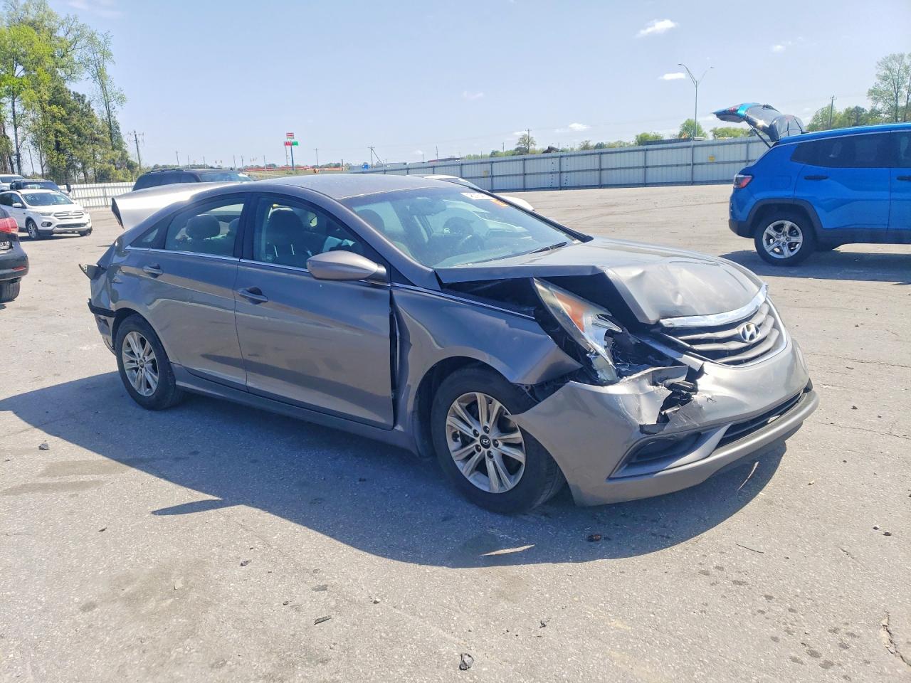 2012 Hyundai Sonata Gls Gray vin: 5NPEB4AC5CH484643