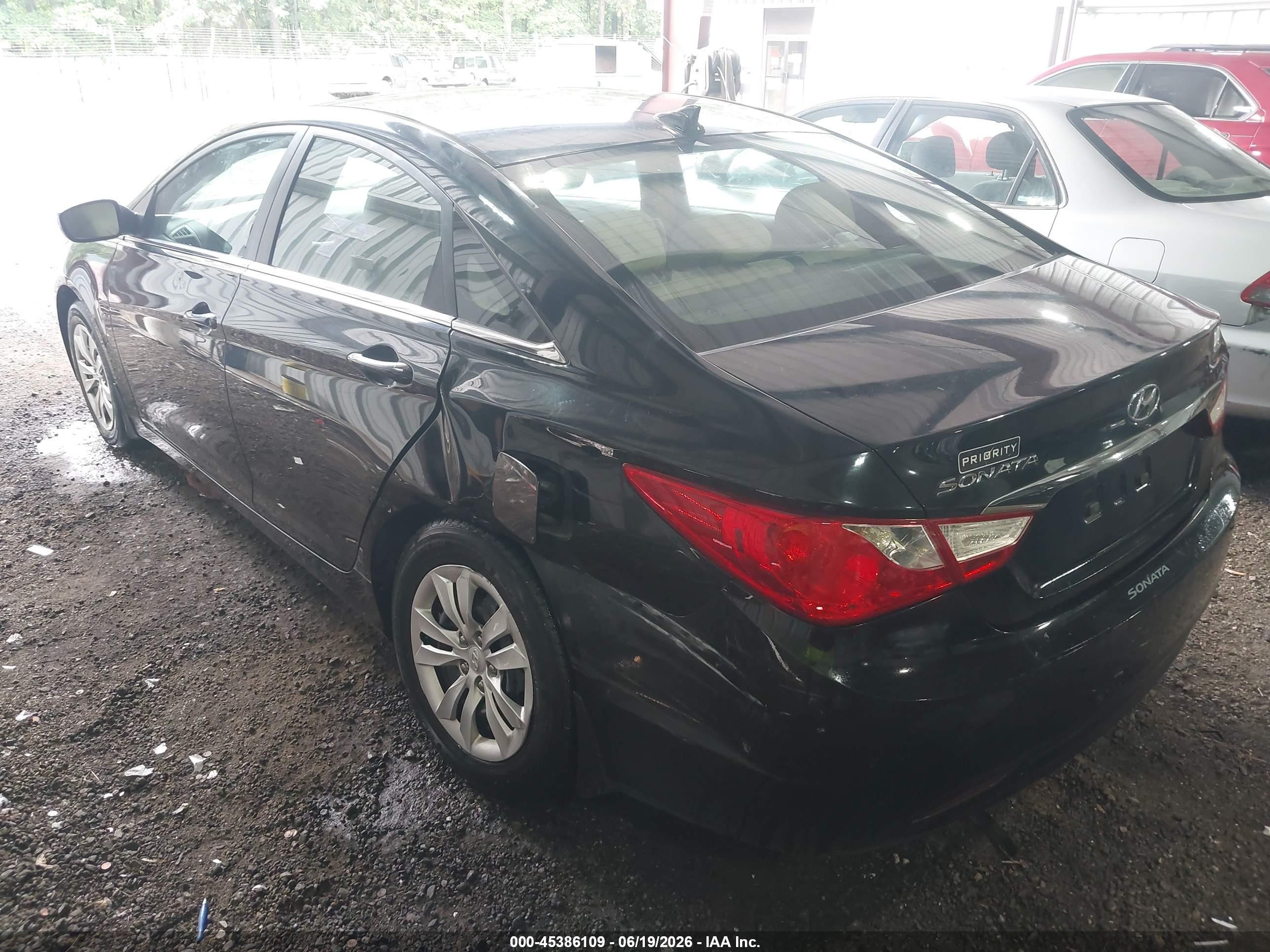 2012 Hyundai Sonata Gls Black vin: 5NPEB4AC5CH490555