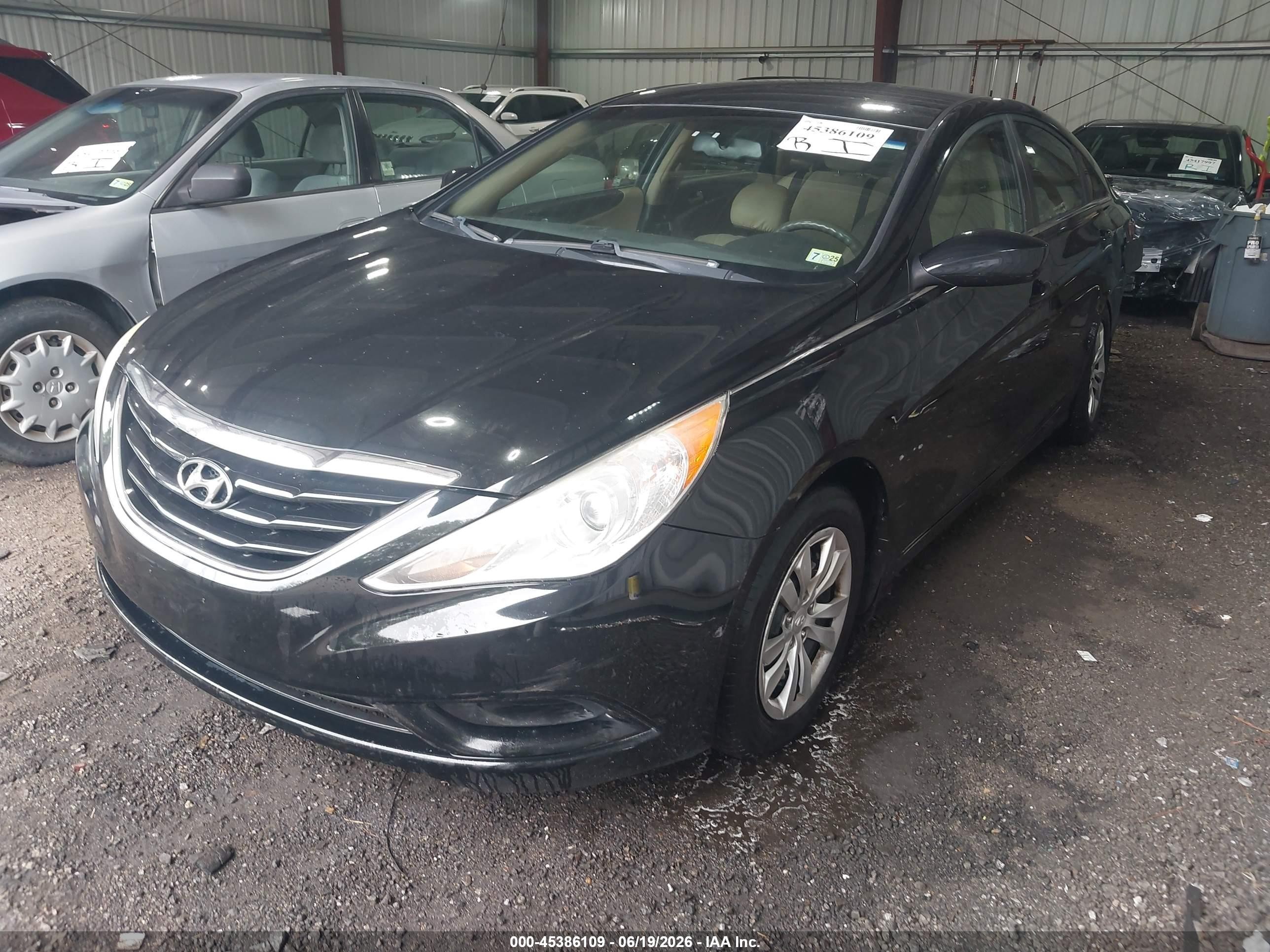 2012 Hyundai Sonata Gls Black vin: 5NPEB4AC5CH490555