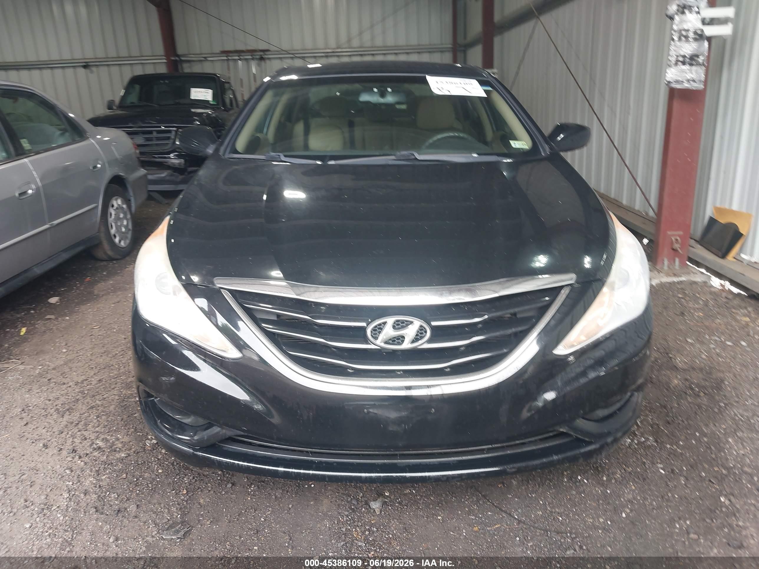 2012 Hyundai Sonata Gls Black vin: 5NPEB4AC5CH490555