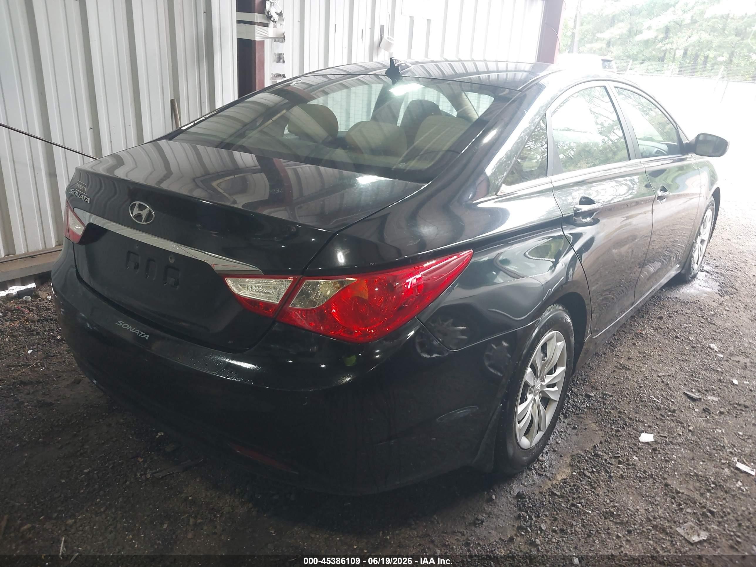 2012 Hyundai Sonata Gls Black vin: 5NPEB4AC5CH490555