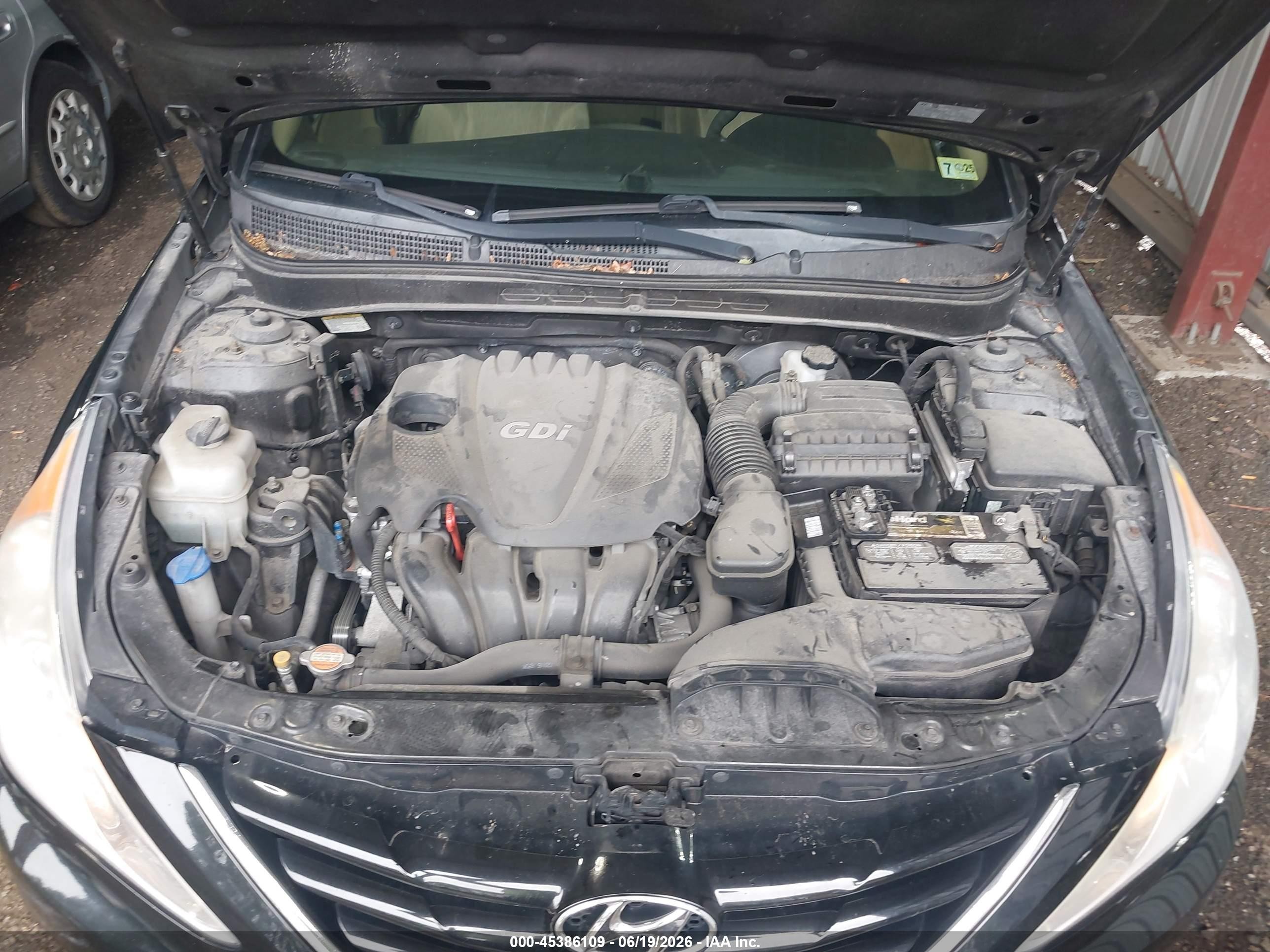 2012 Hyundai Sonata Gls Black vin: 5NPEB4AC5CH490555