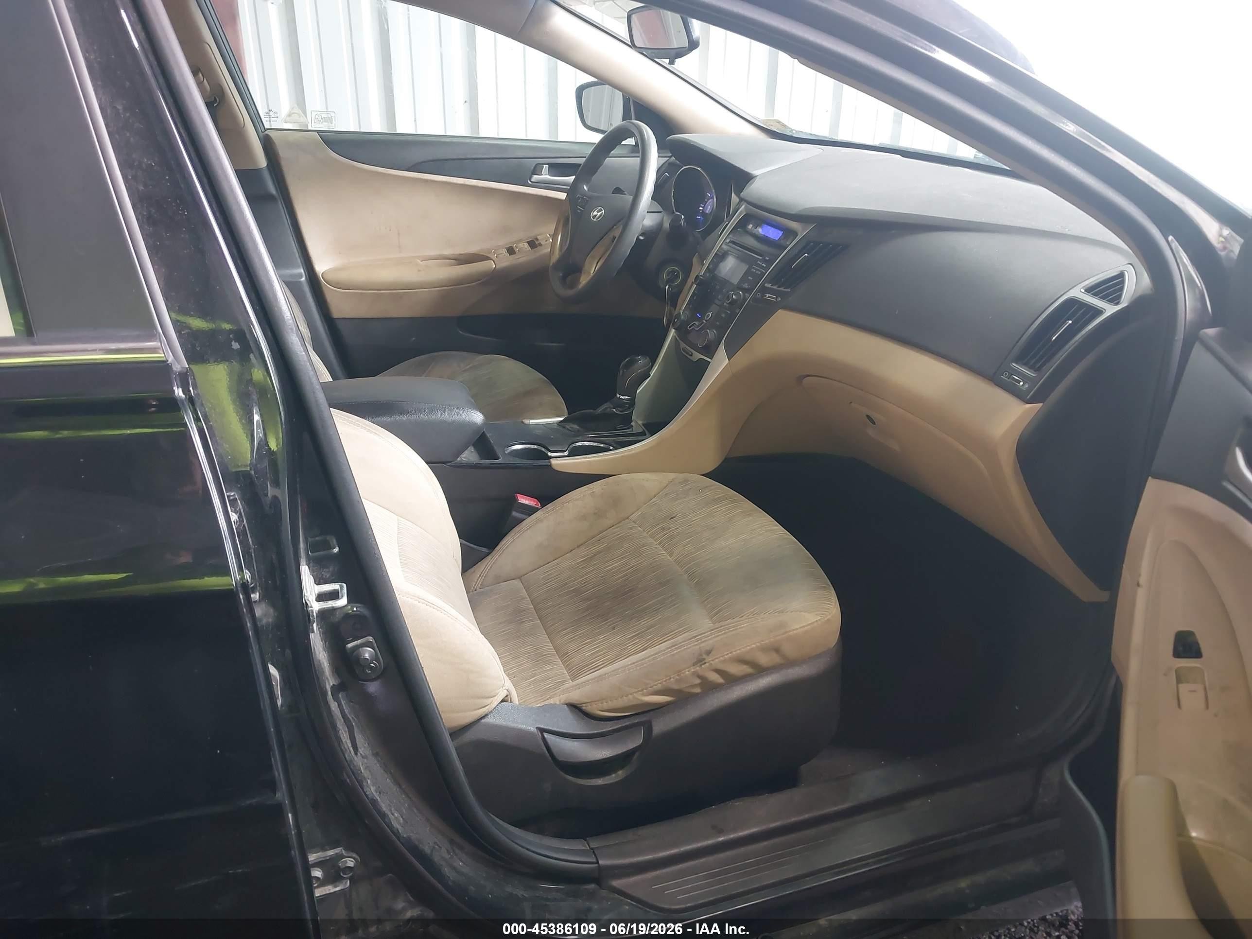 2012 Hyundai Sonata Gls Black vin: 5NPEB4AC5CH490555