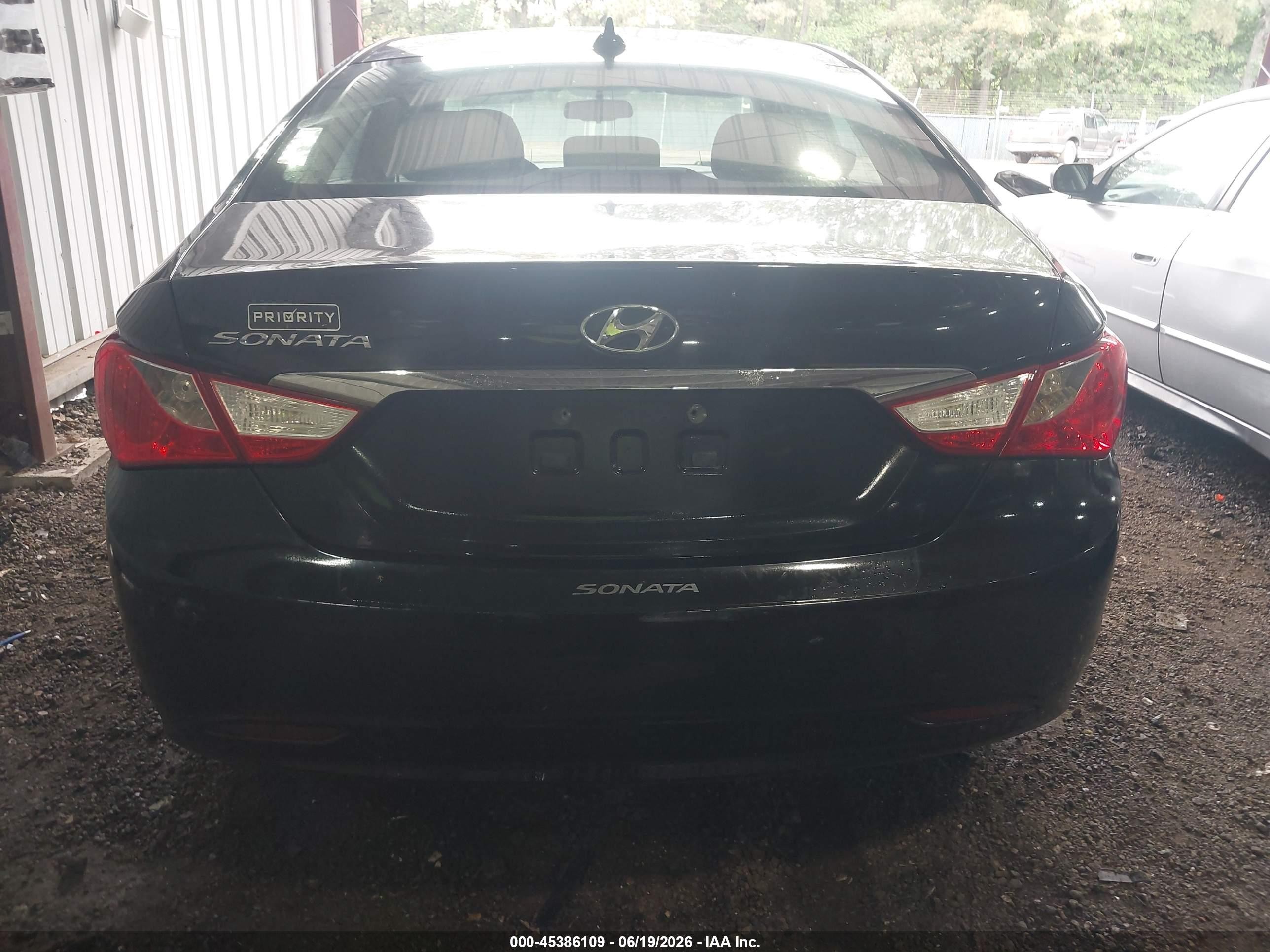 2012 Hyundai Sonata Gls Black vin: 5NPEB4AC5CH490555
