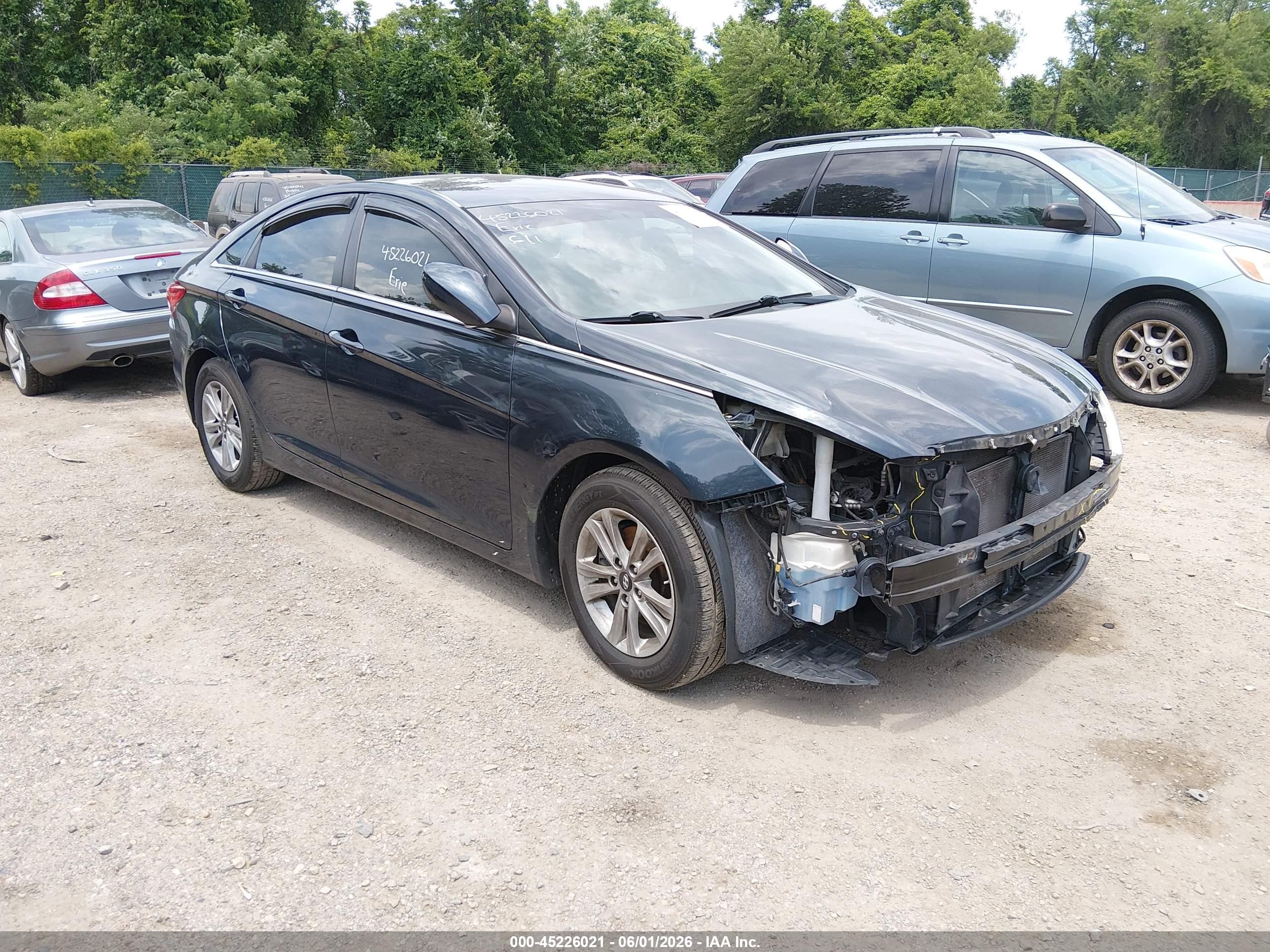 2012 Hyundai Sonata Gls Серый vin: 5NPEB4AC5CH497070