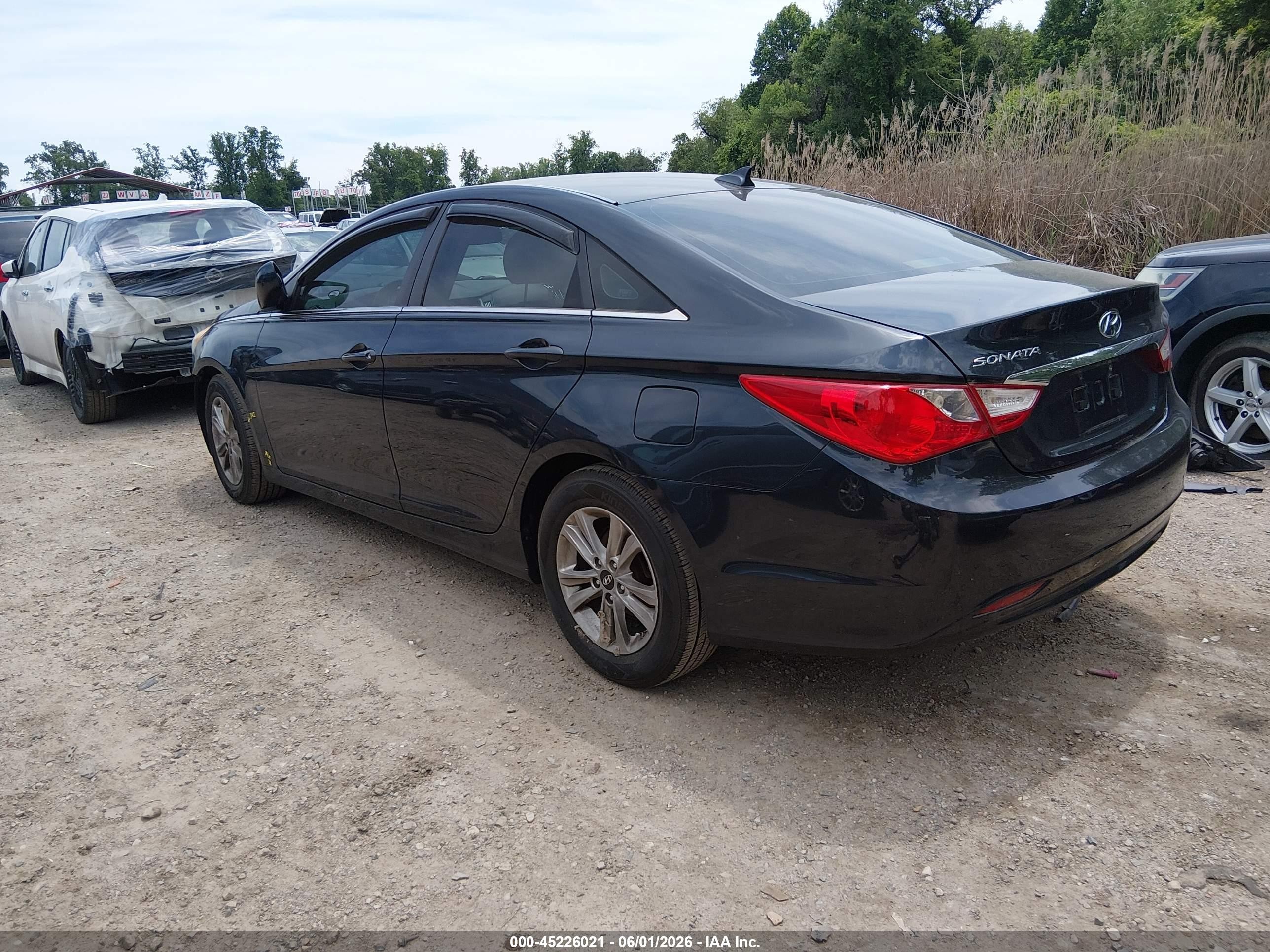 2012 Hyundai Sonata Gls Серый vin: 5NPEB4AC5CH497070