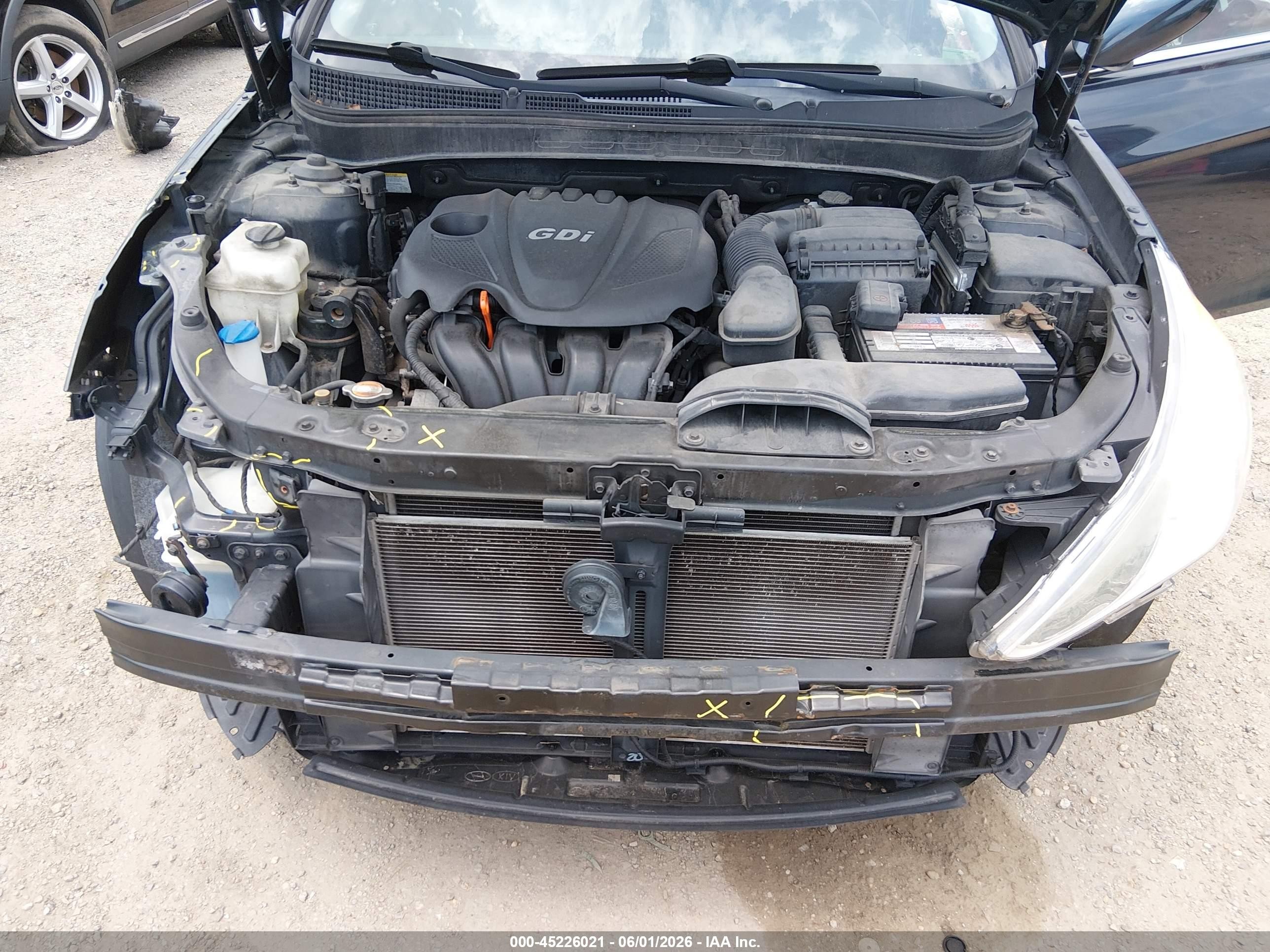 2012 Hyundai Sonata Gls Серый vin: 5NPEB4AC5CH497070