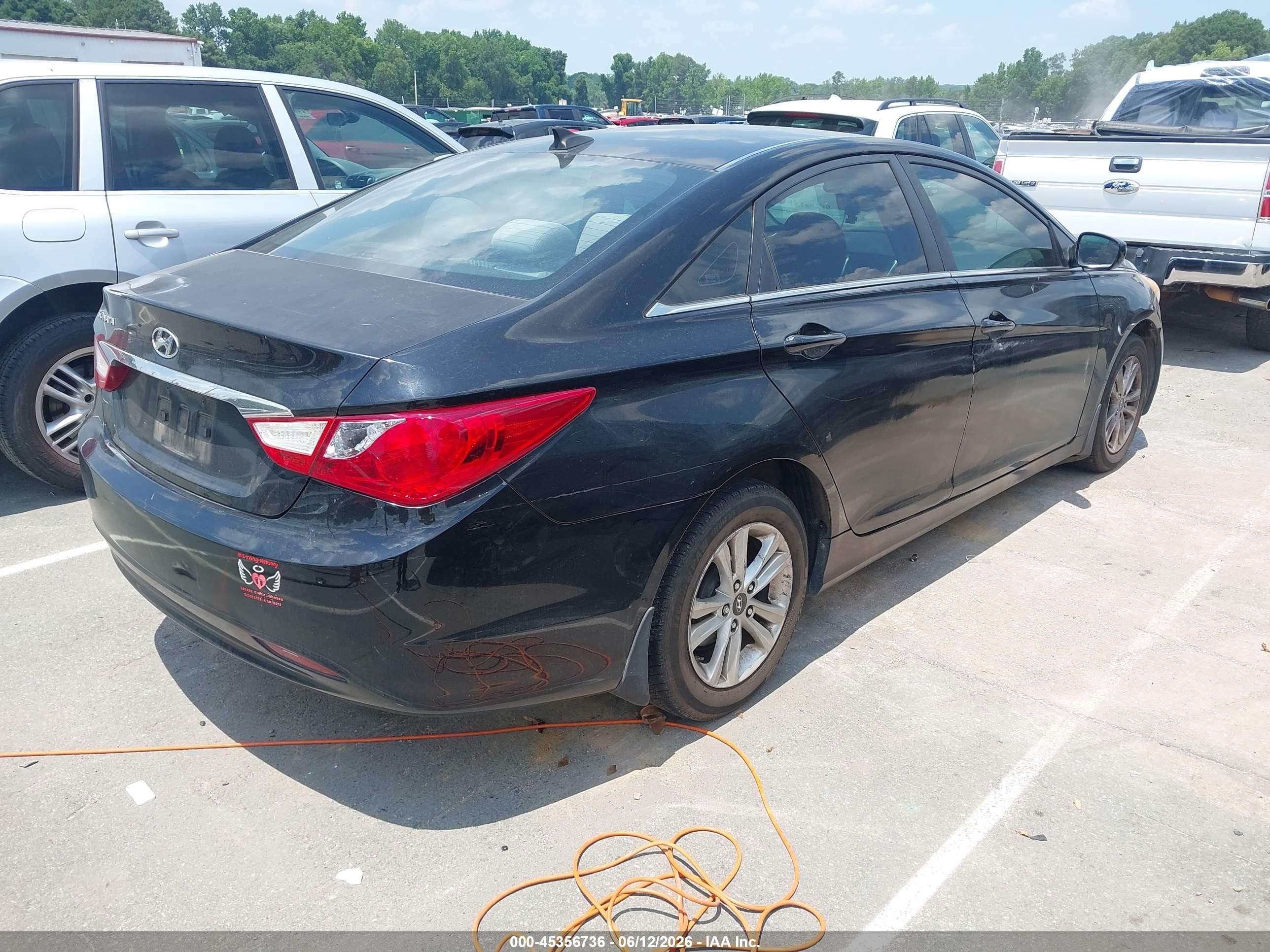 2013 Hyundai Sonata Gls Black vin: 5NPEB4AC5DH504391