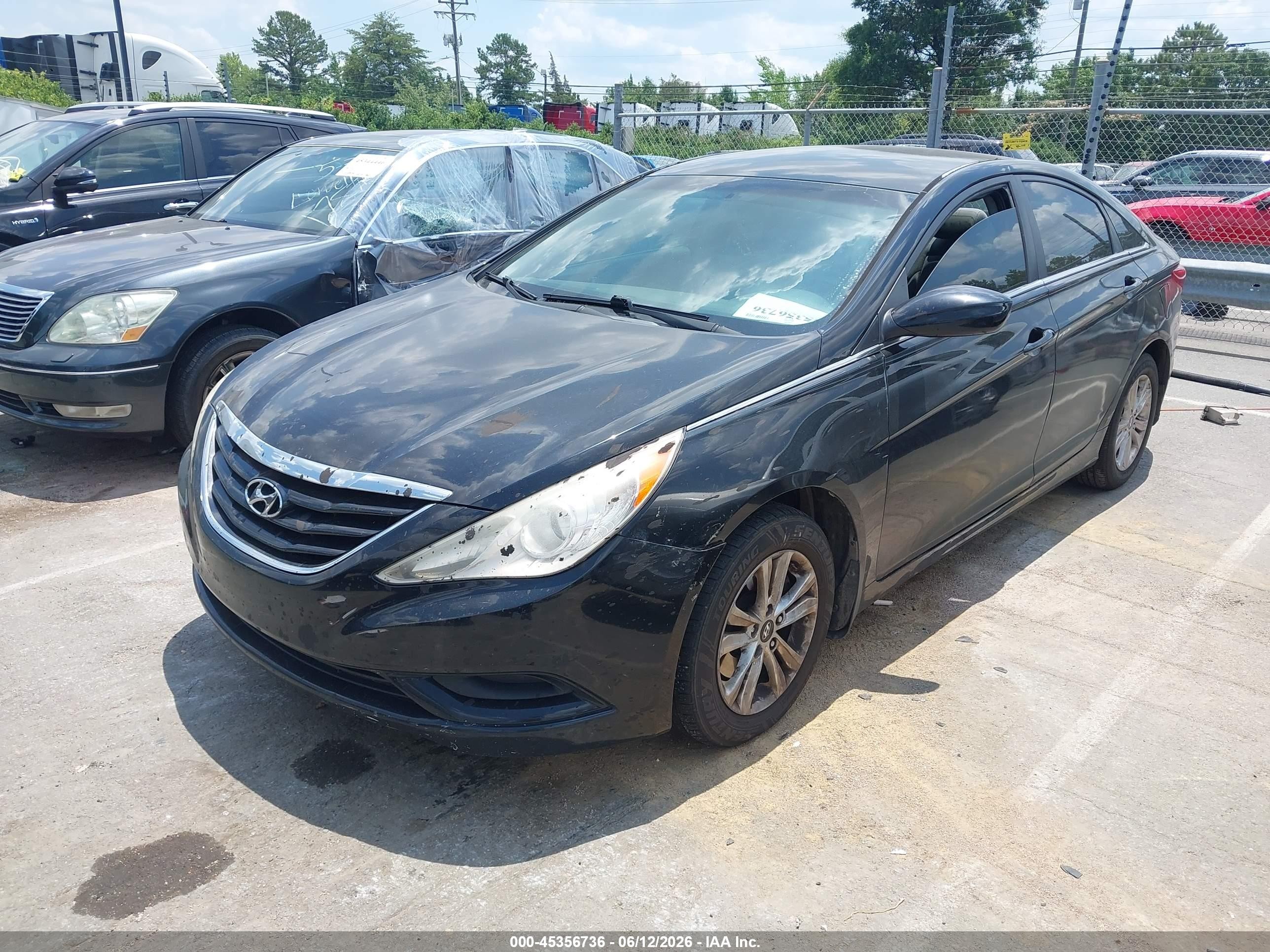 2013 Hyundai Sonata Gls Black vin: 5NPEB4AC5DH504391