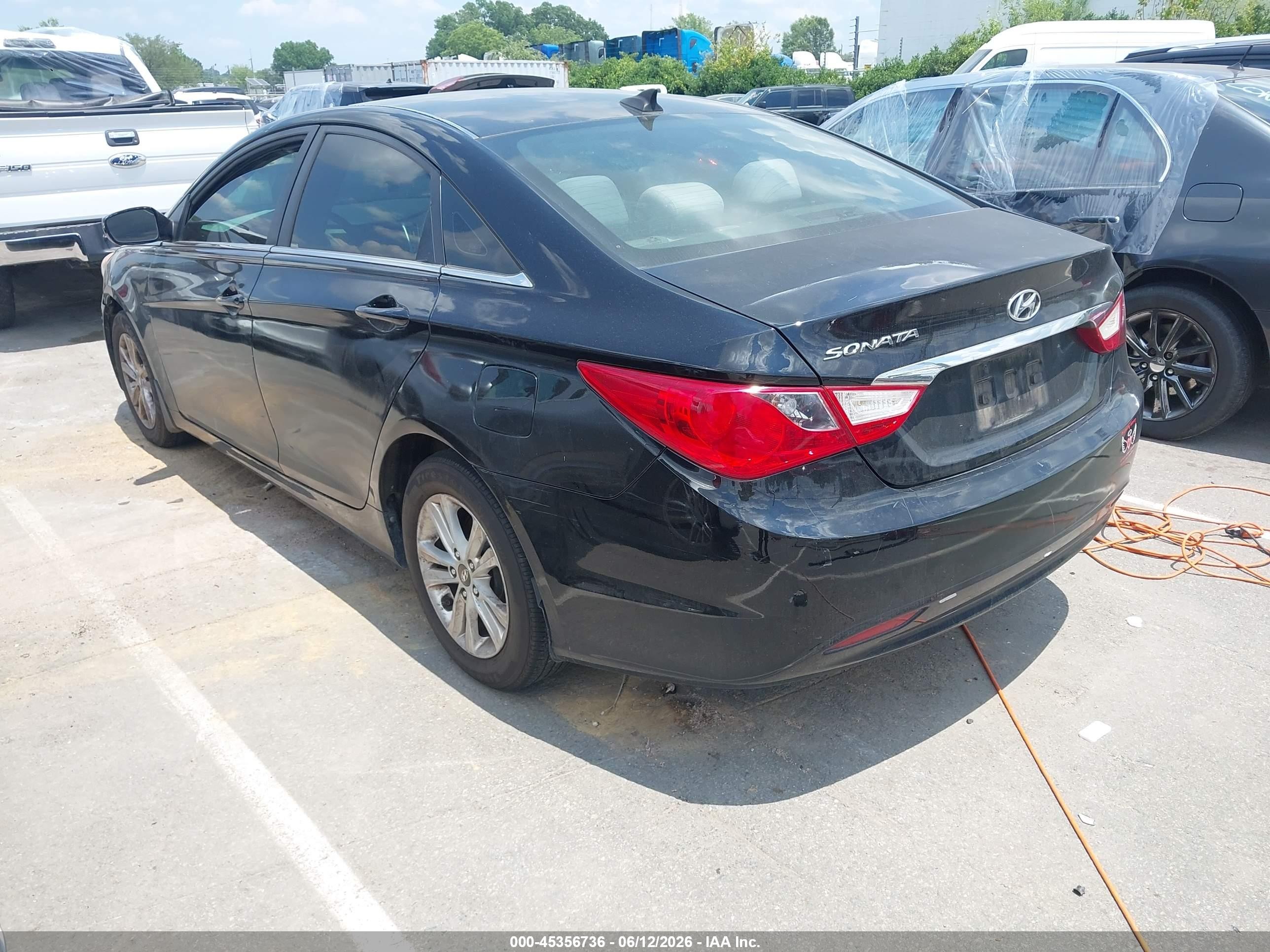 2013 Hyundai Sonata Gls Black vin: 5NPEB4AC5DH504391