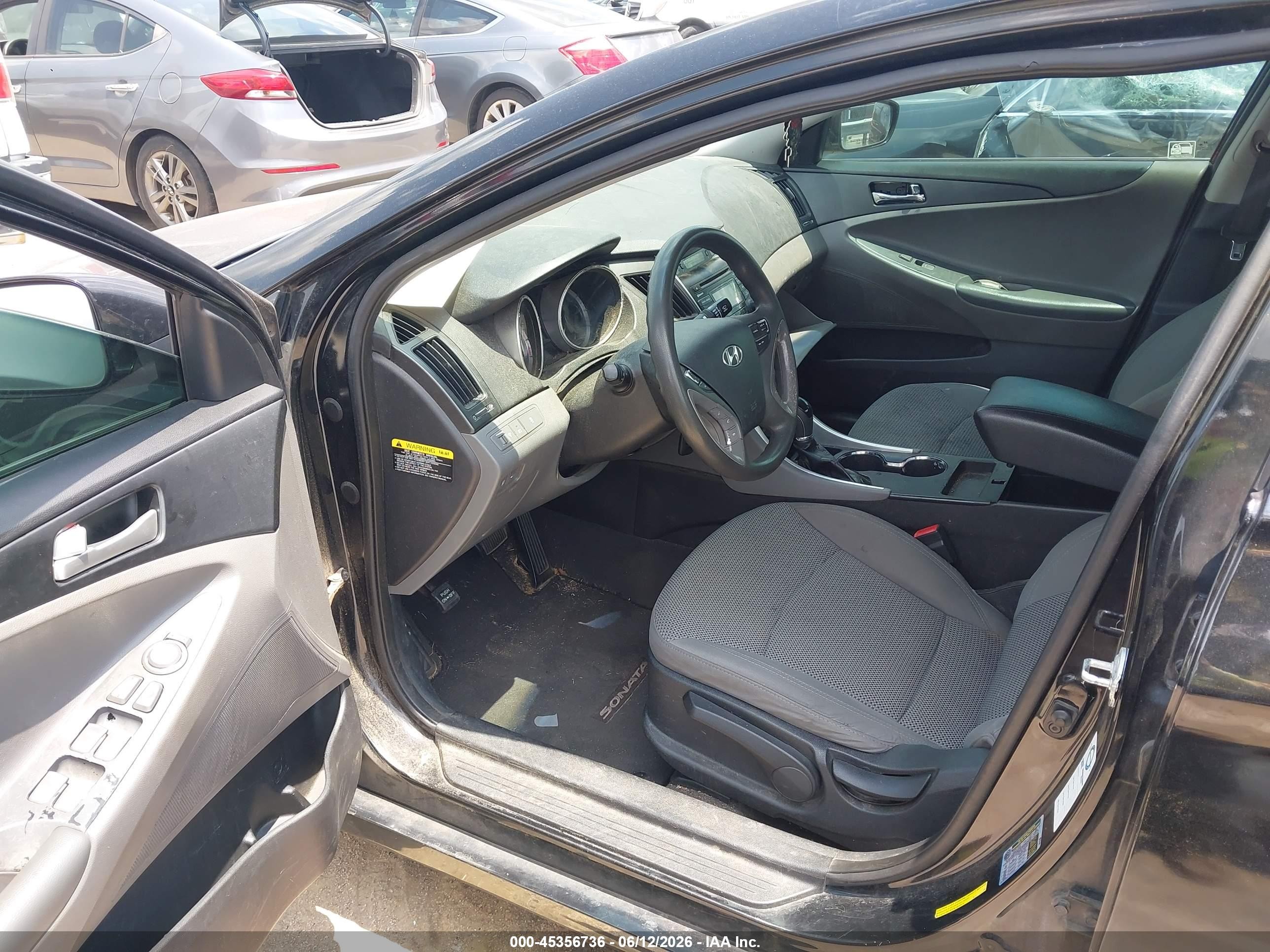 2013 Hyundai Sonata Gls Black vin: 5NPEB4AC5DH504391
