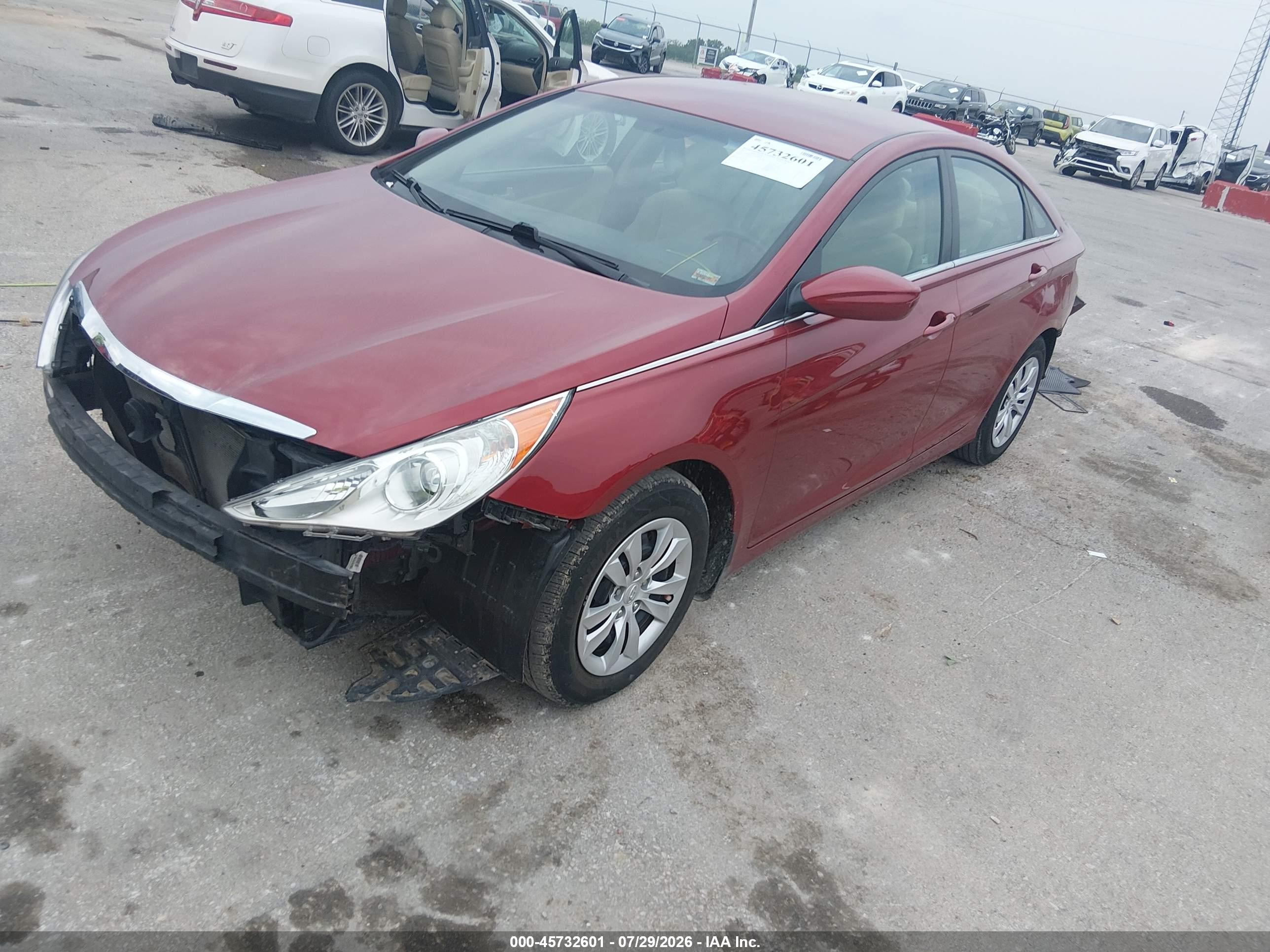 2013 Hyundai Sonata Gls Burgundy vin: 5NPEB4AC5DH508098