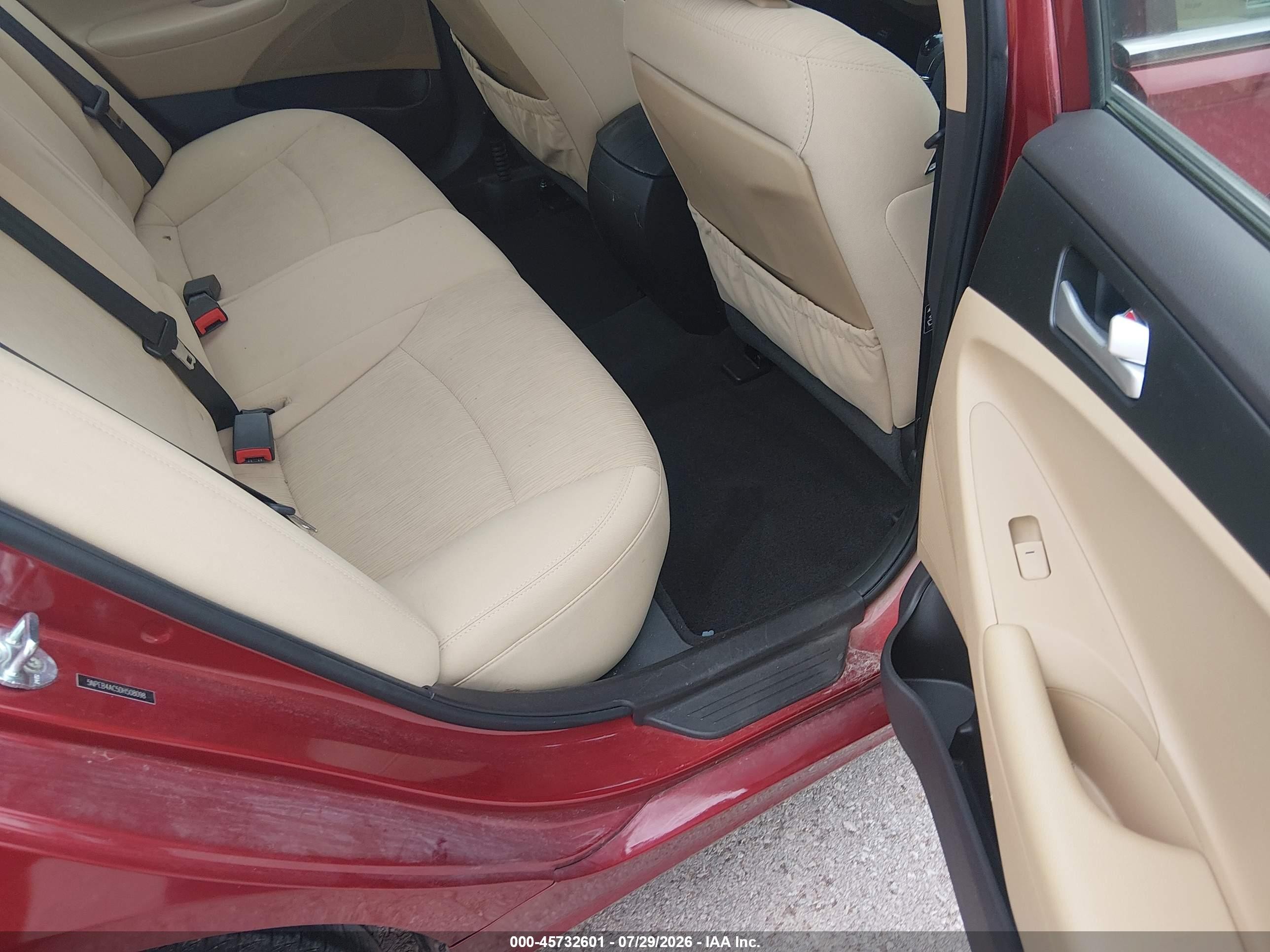 2013 Hyundai Sonata Gls Burgundy vin: 5NPEB4AC5DH508098