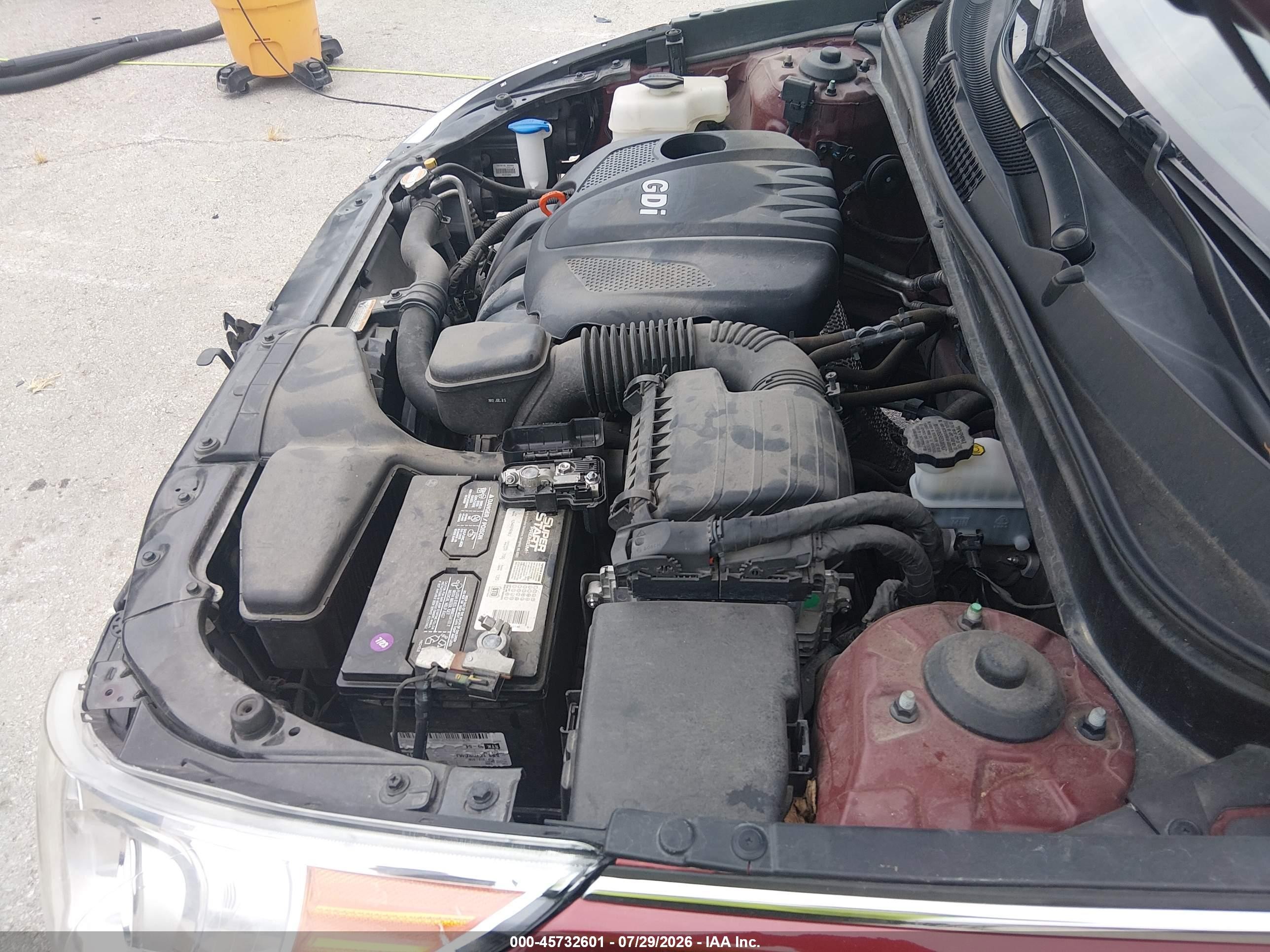 2013 Hyundai Sonata Gls Burgundy vin: 5NPEB4AC5DH508098