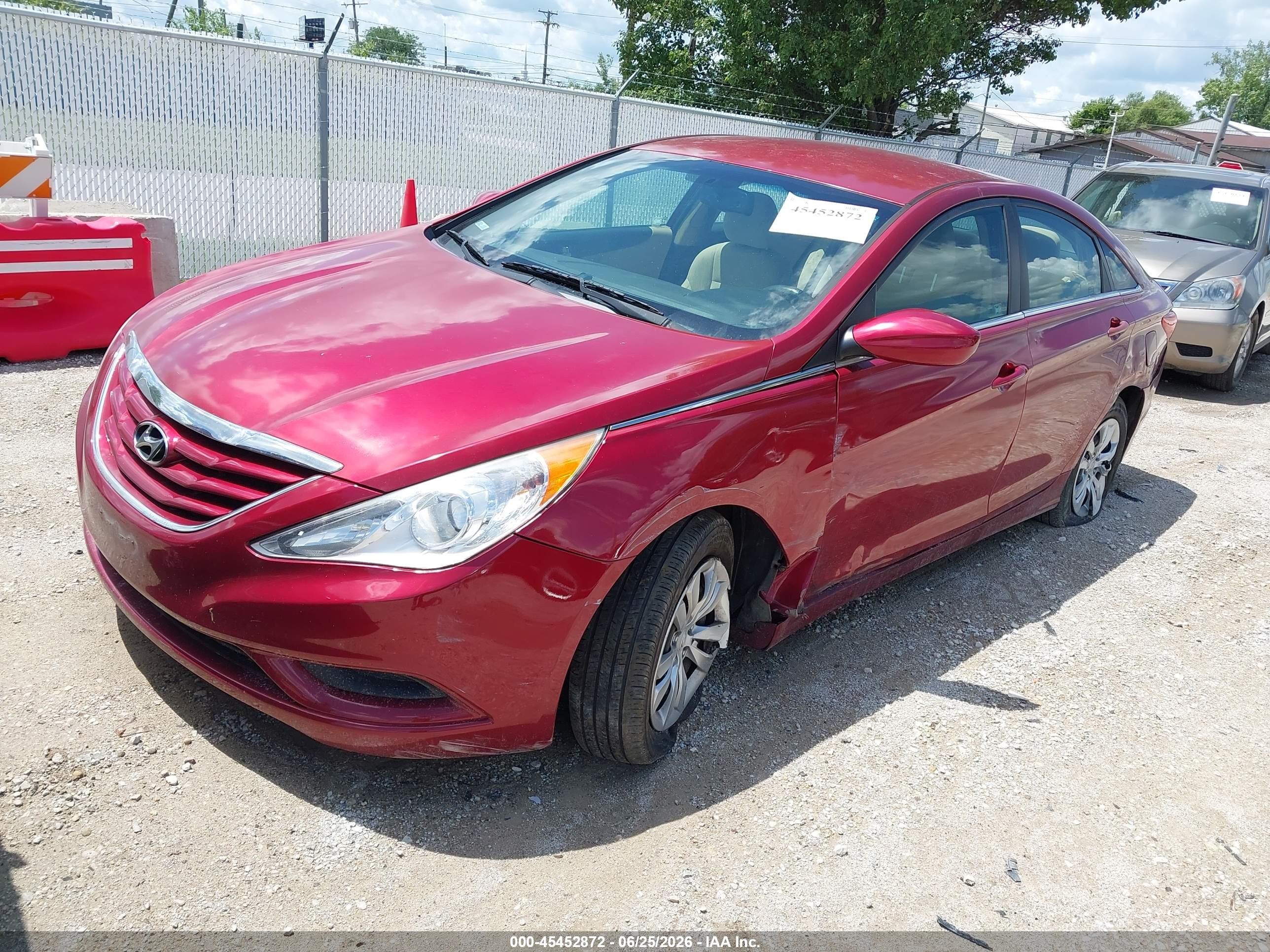 2013 Hyundai Sonata Gls Red vin: 5NPEB4AC5DH517271