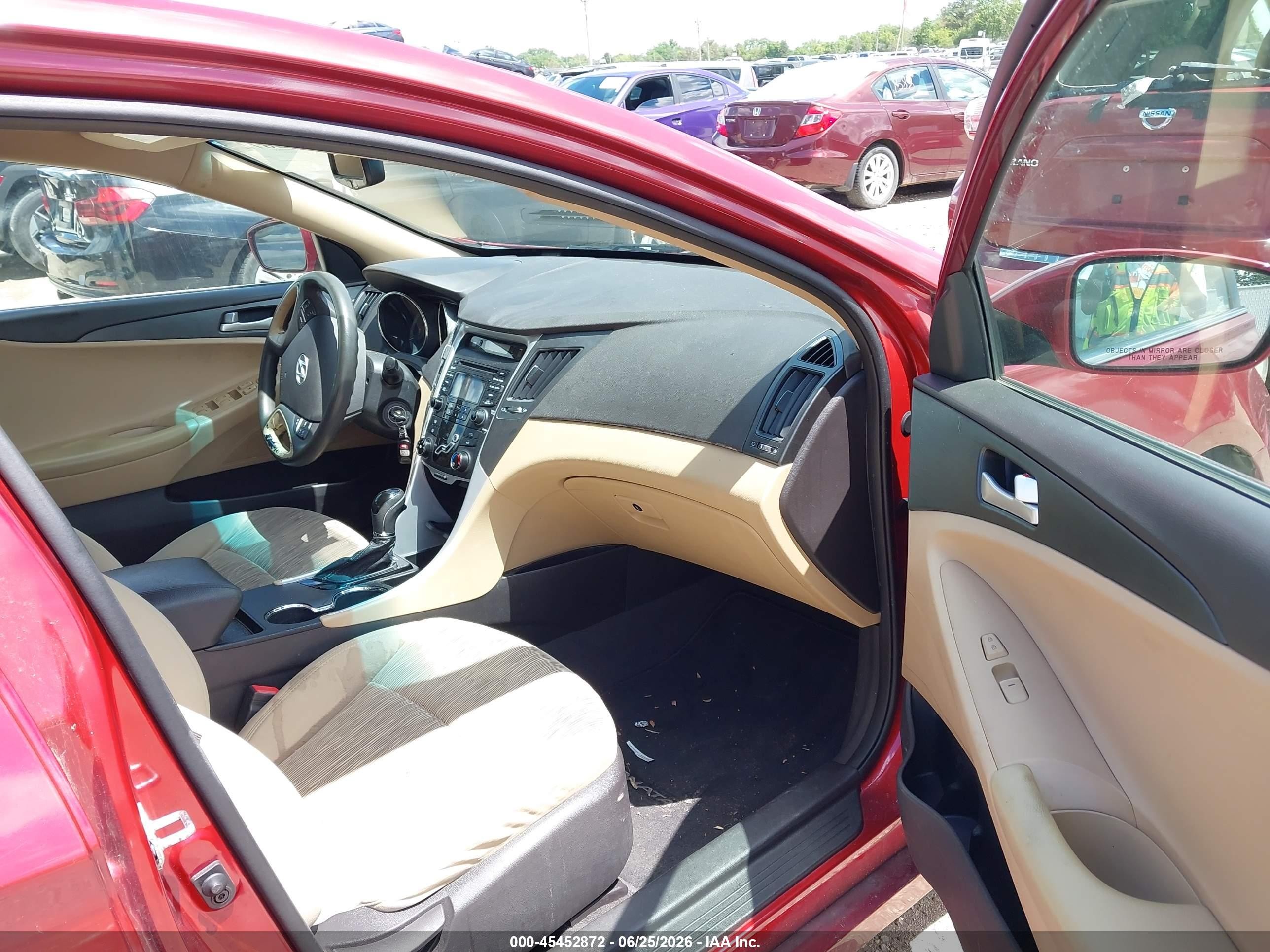 2013 Hyundai Sonata Gls Red vin: 5NPEB4AC5DH517271