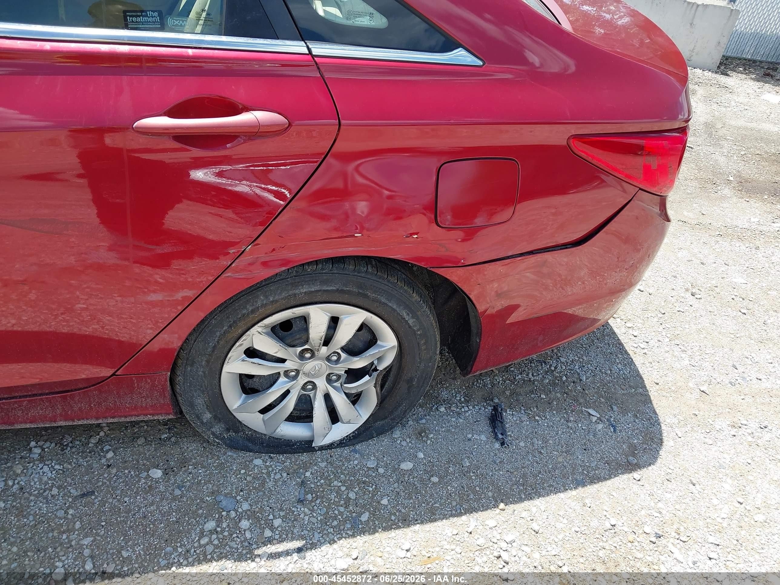 2013 Hyundai Sonata Gls Red vin: 5NPEB4AC5DH517271