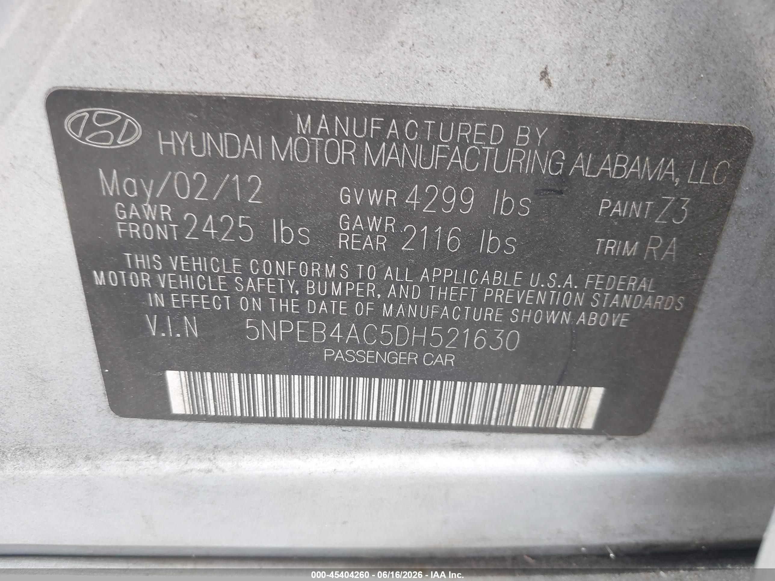 2013 Hyundai Sonata Gls Silver vin: 5NPEB4AC5DH521630