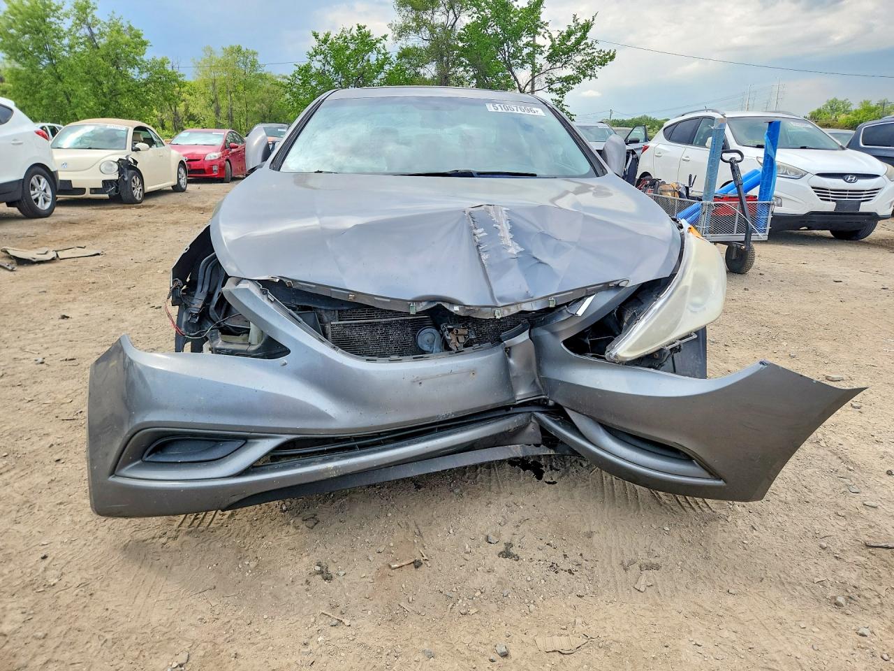 2013 Hyundai Sonata Gls Серый vin: 5NPEB4AC5DH525175