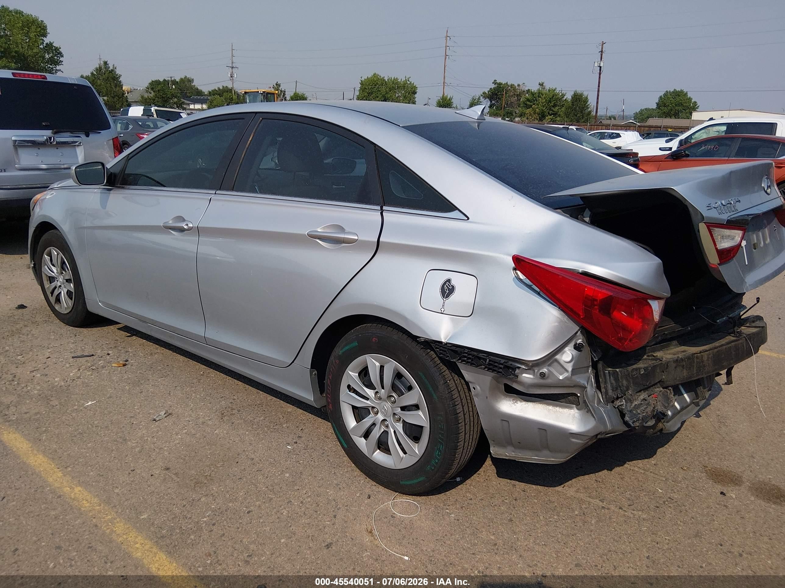 2013 Hyundai Sonata Gls Silver vin: 5NPEB4AC5DH537150