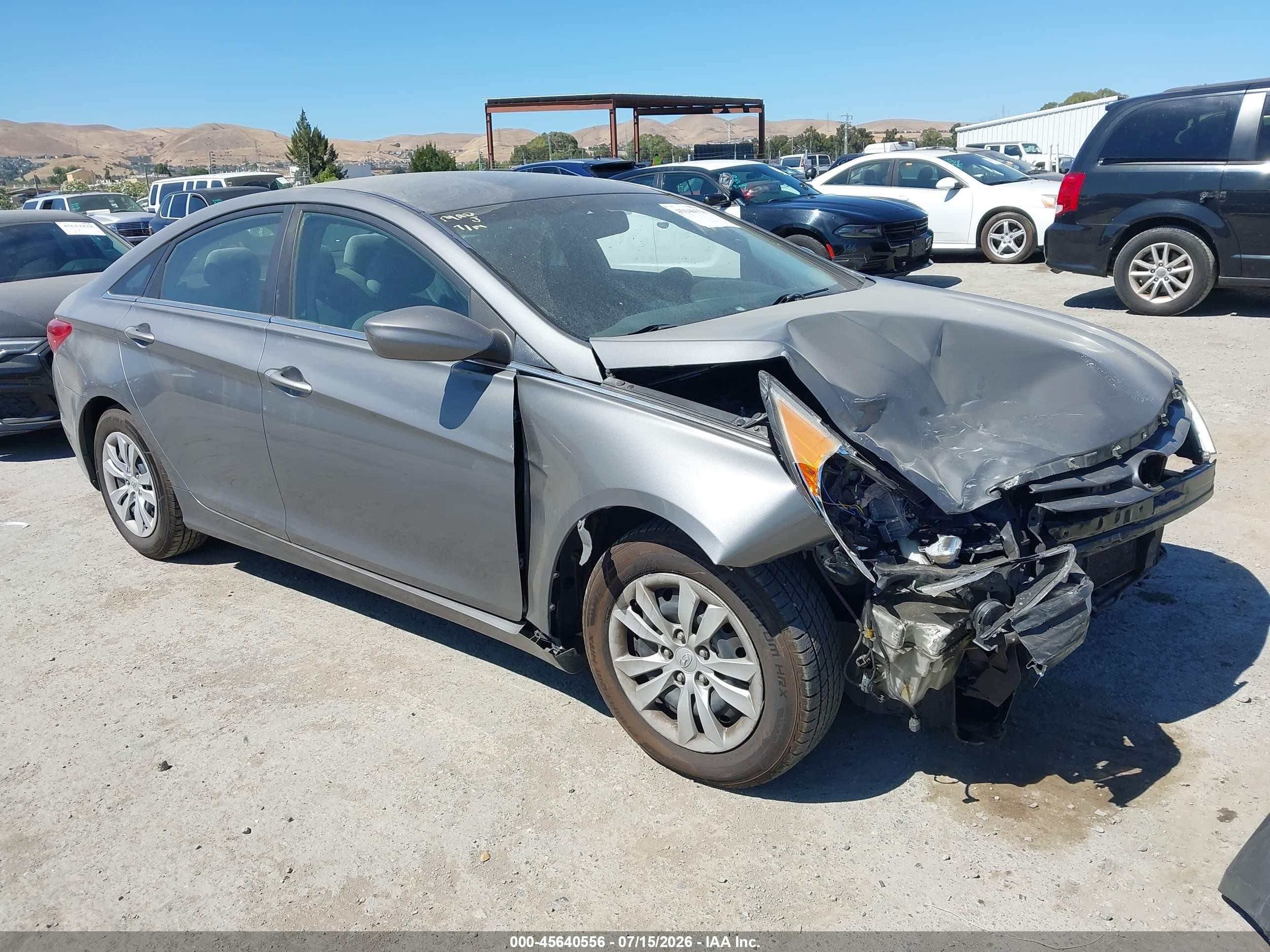 2013 Hyundai Sonata Gls Gray vin: 5NPEB4AC5DH544504