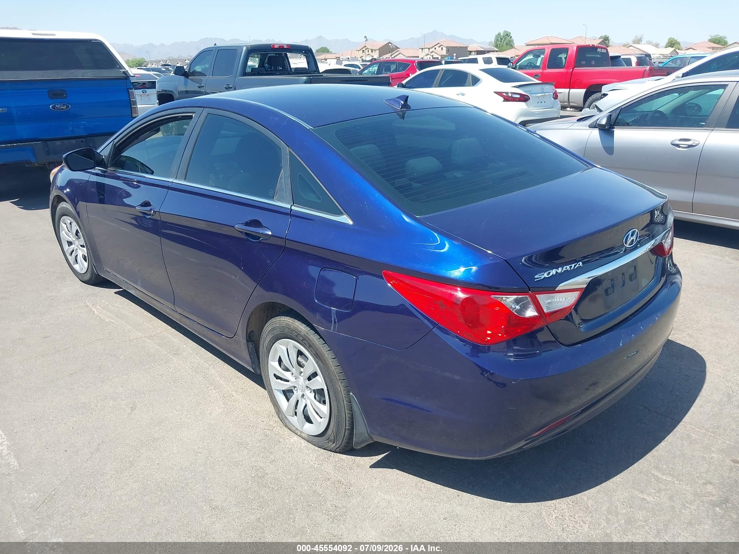2013 Hyundai Sonata Gls Blue vin: 5NPEB4AC5DH549203